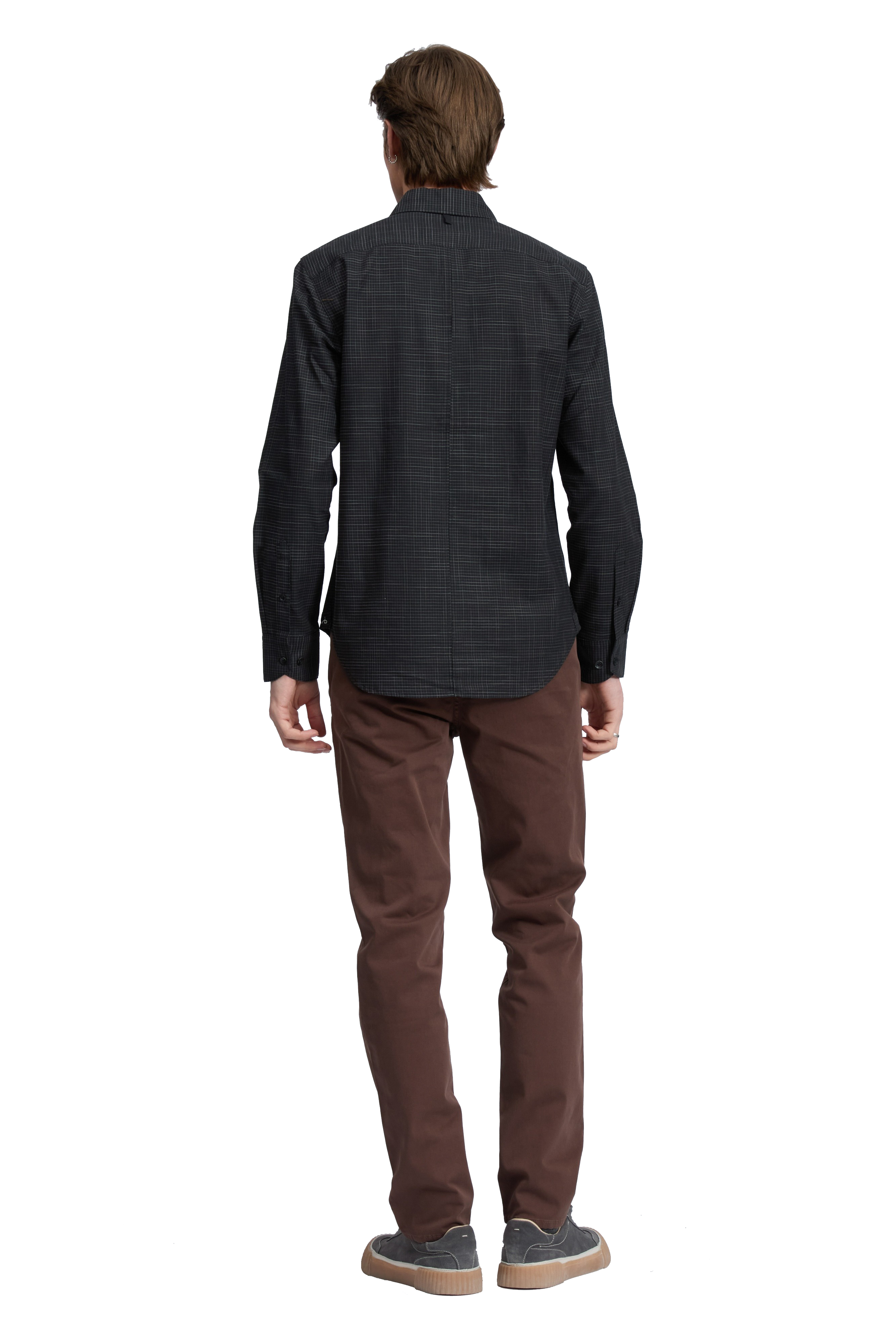 TOMLIN CROSSHATCH SHIRT - Long Sleeved Shirts - Novaman