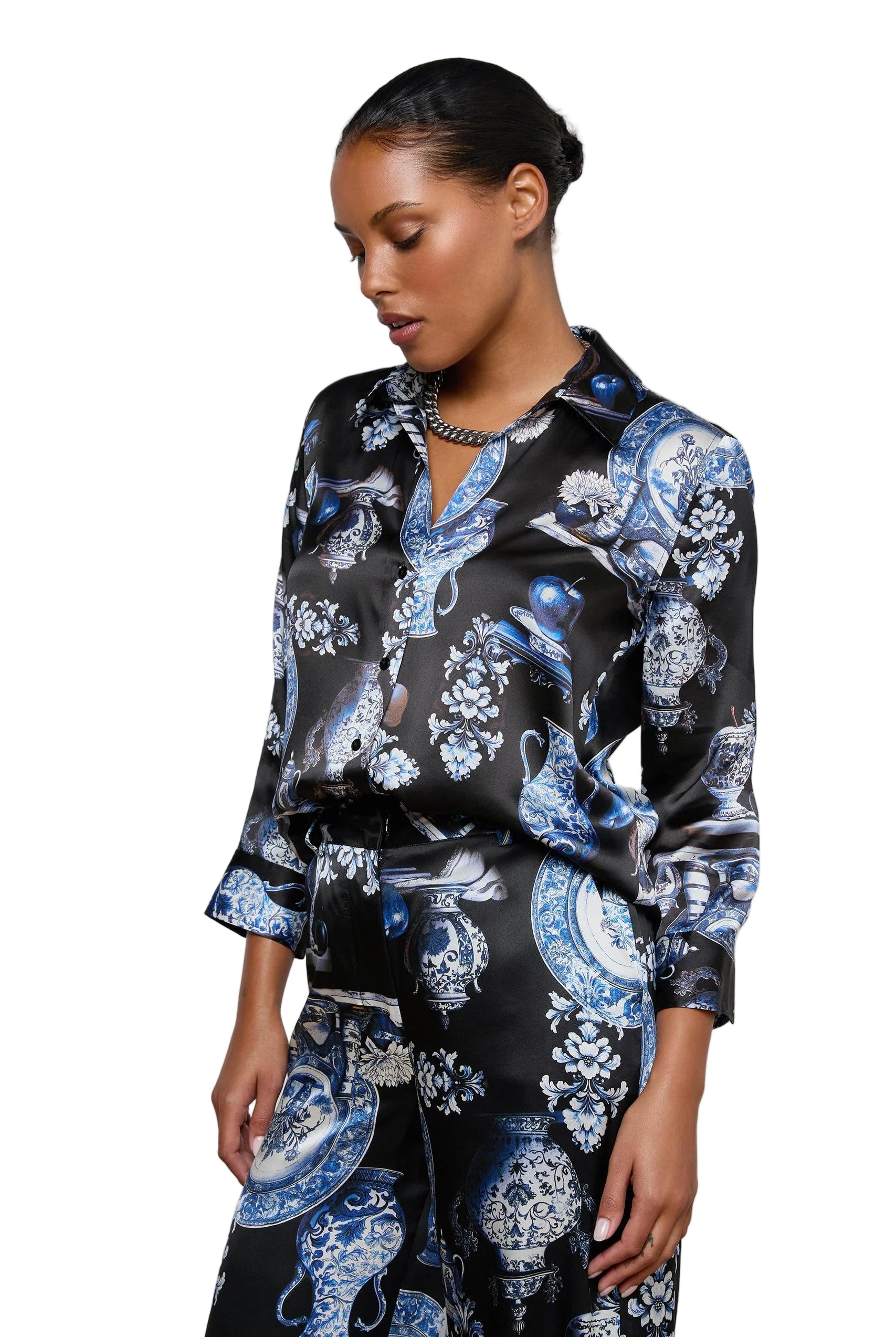 DANI 3/4 SLV BLOUSE (40126PXO) - Sassanova