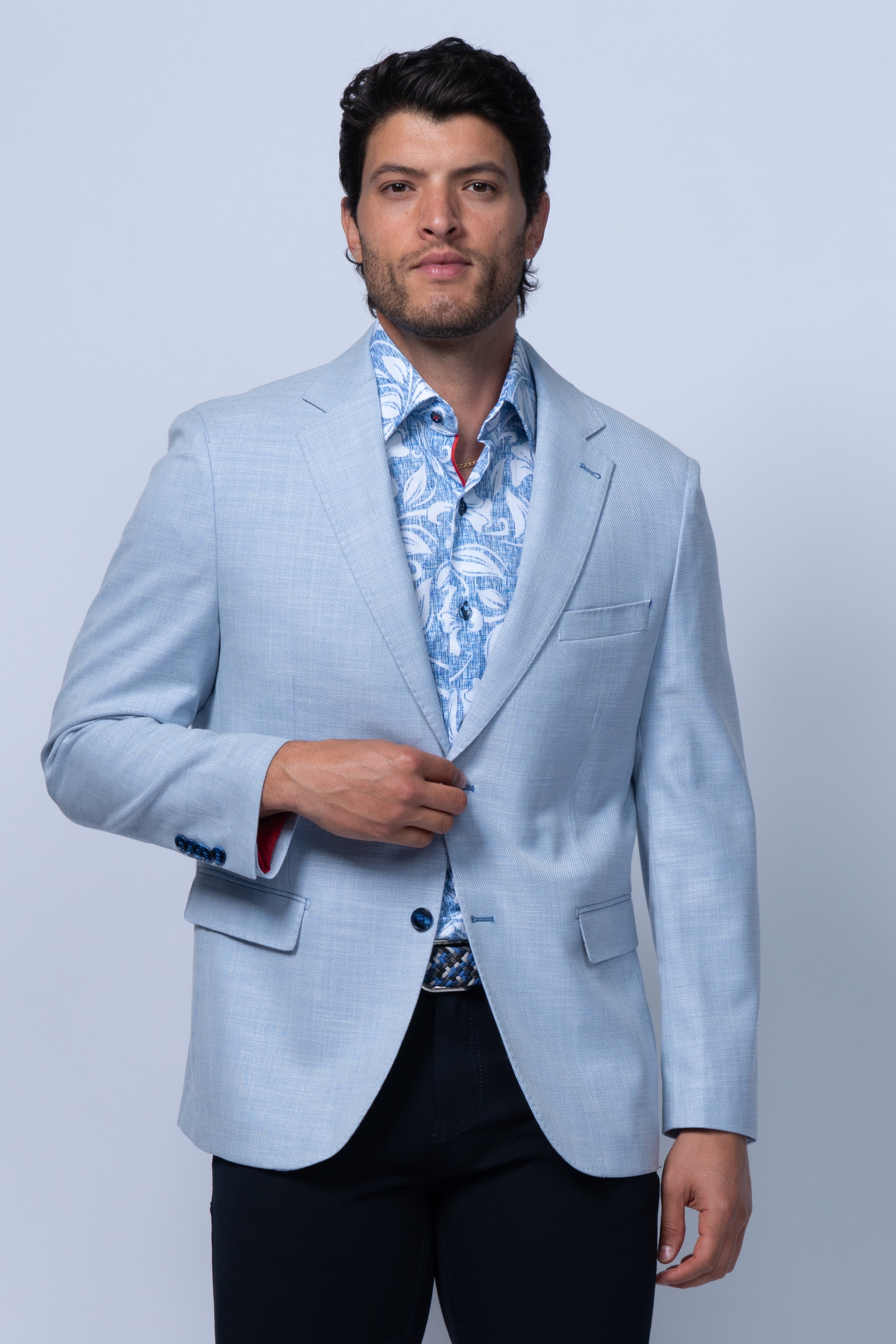 HOUSTON LIGHT BLUE BLAZER - Blazers - Novaman