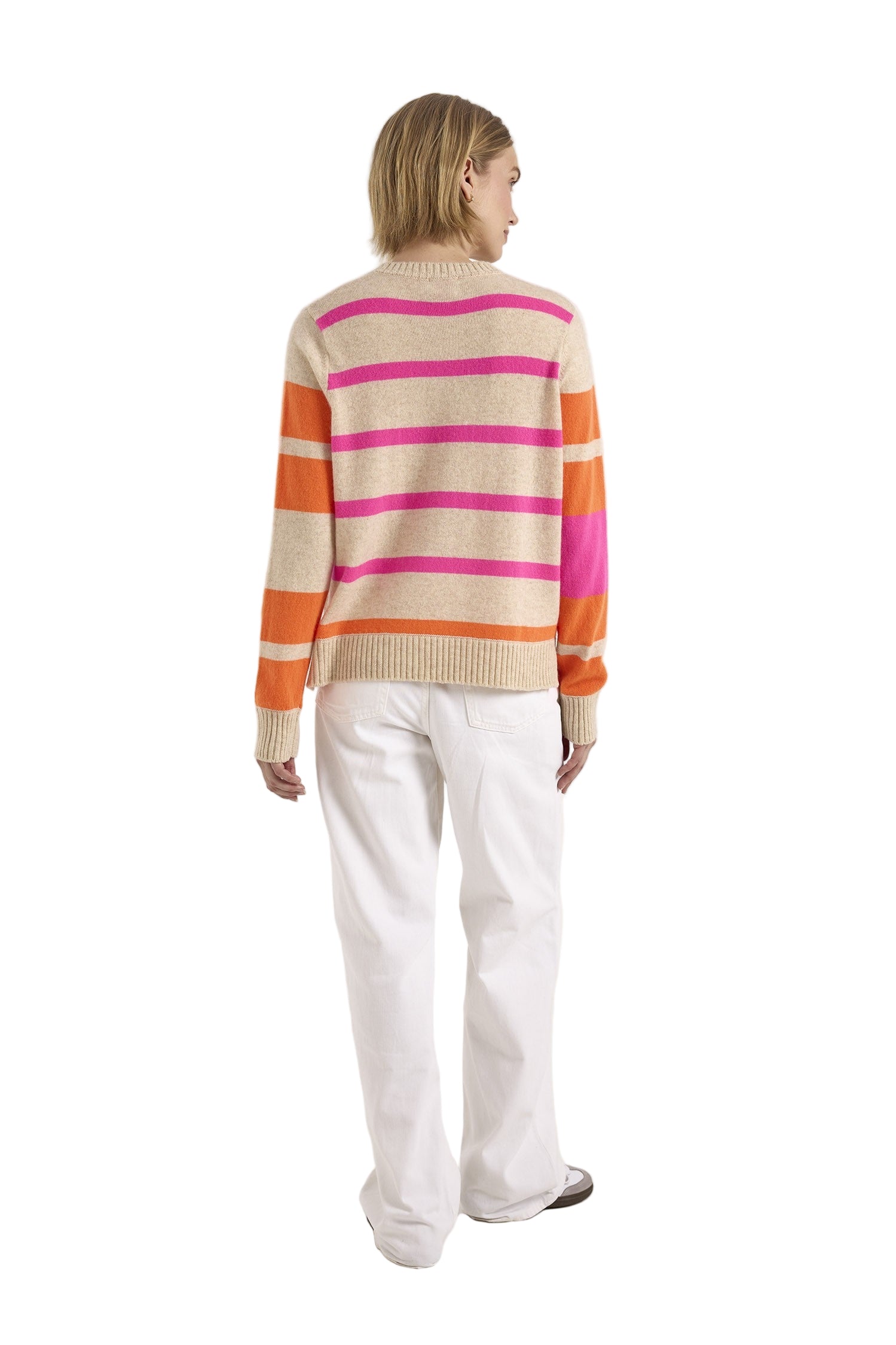 IRREGULAR STRIPE MAYA CREW - Sweaters - Sassanova