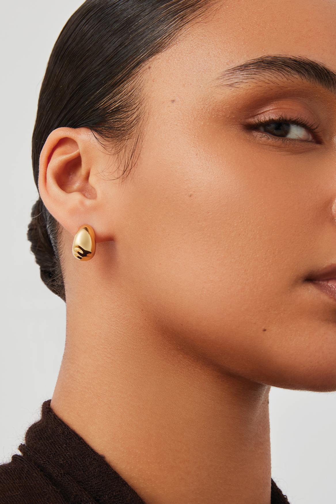 SMALL NELLE HOOPS - Earrings - Sassanova