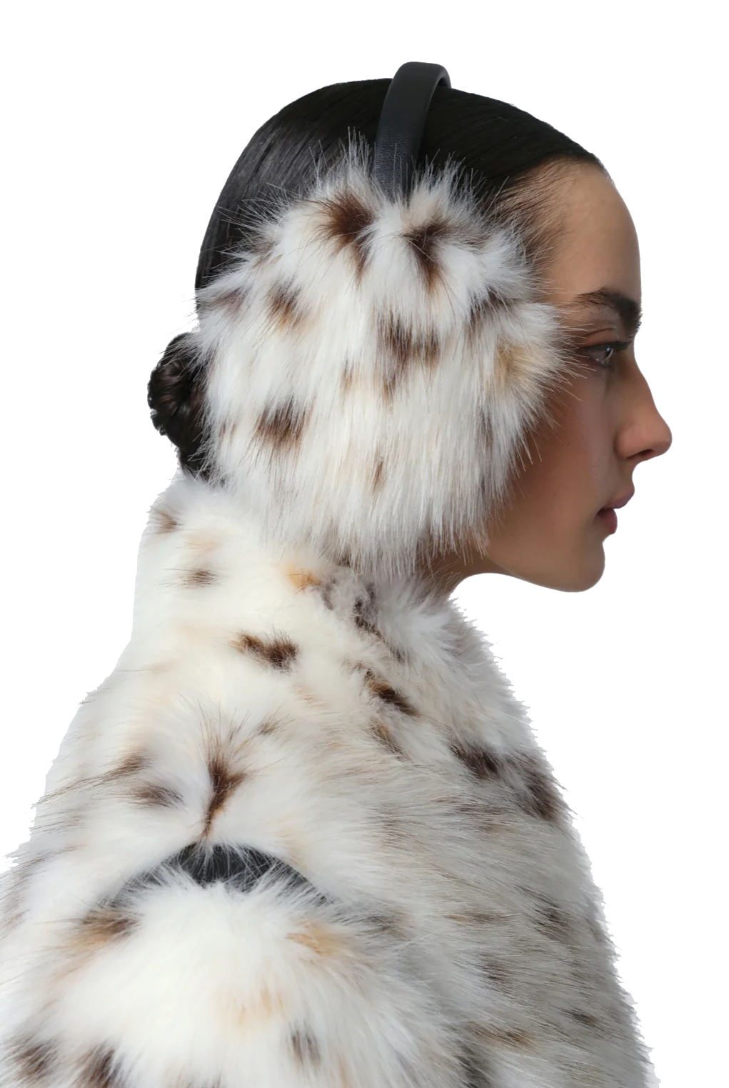 ESME SNOW LEOPARD EARMUFFS - Sassanova
