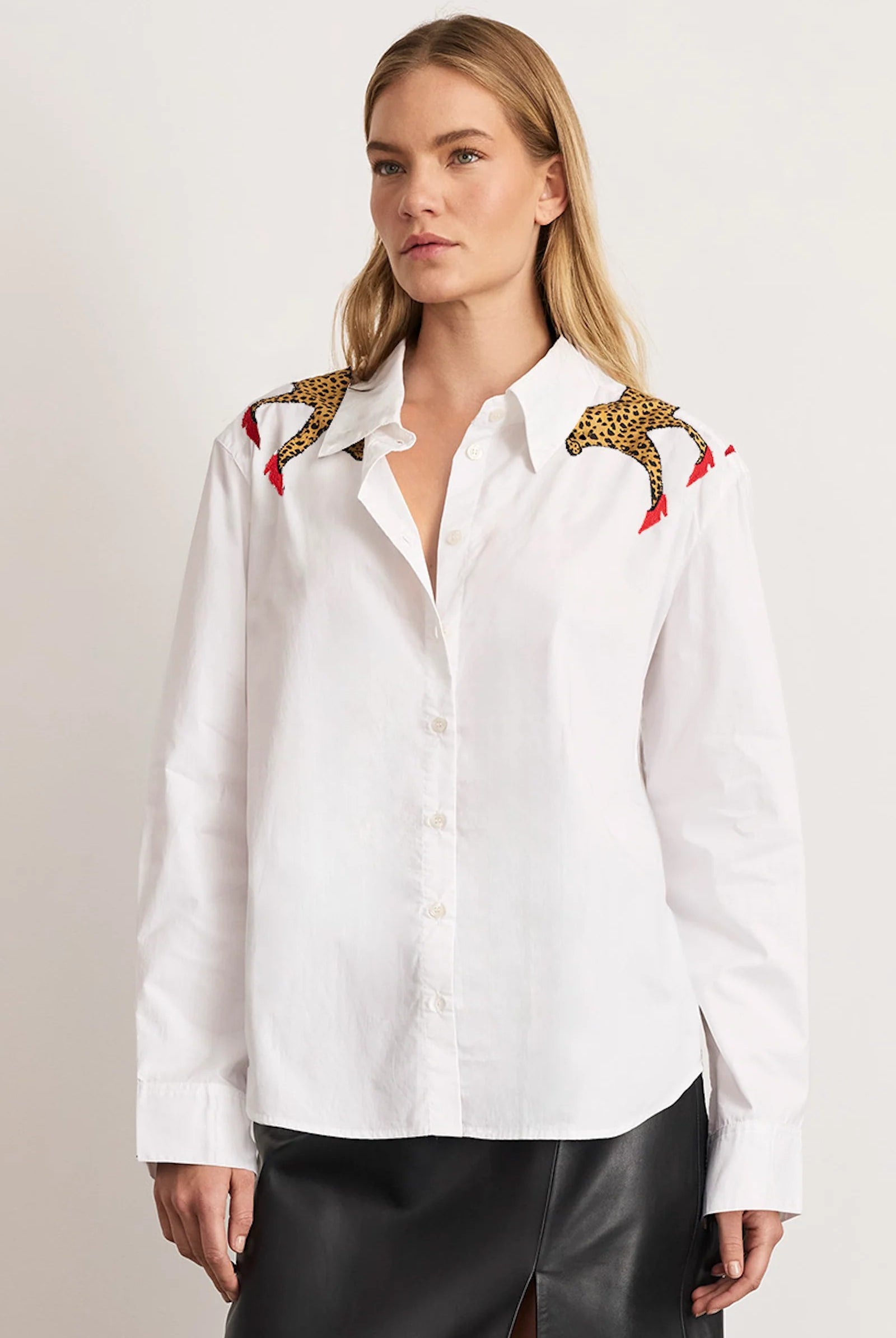 MARGAUX CHEETAH TOP - Blouses - Sassanova