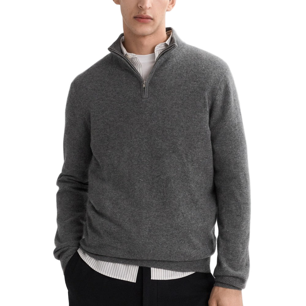 1/4 ZIP CASHMERE SWEATER-NovaMan