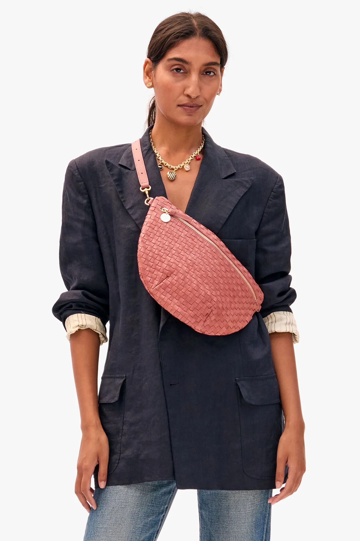 GRANDE FANNY WOVEN CHECKER - Handbags - Sassanova