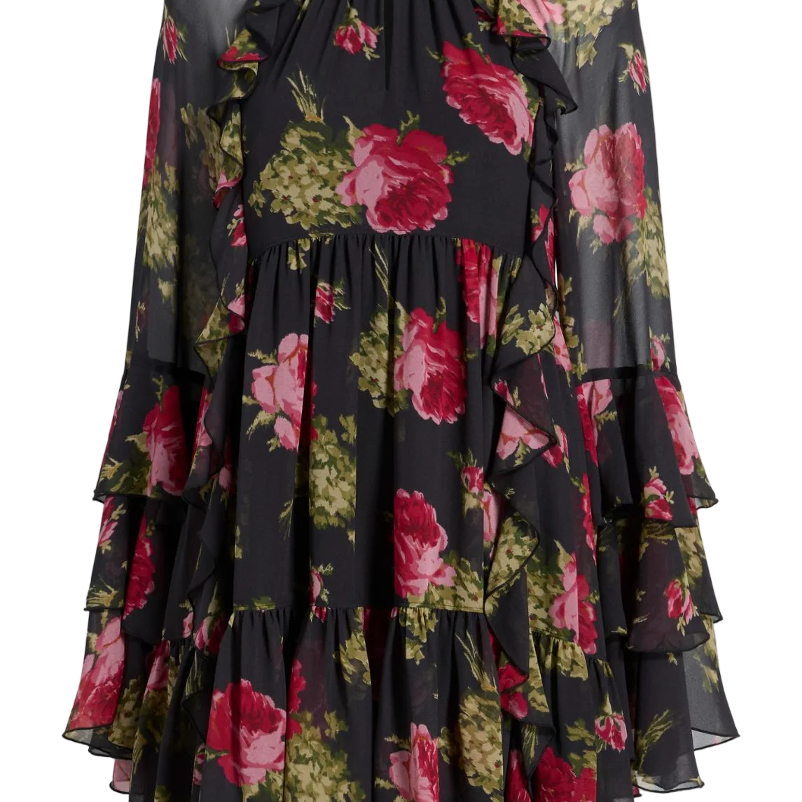 BAROQUE ROSES EMELIA DRESS-Sassanova