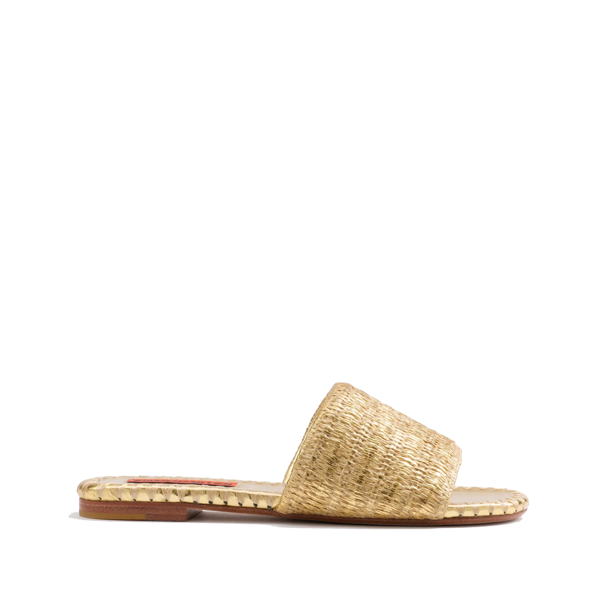 METALLIC RAFFIA SALERNO SANDAL - SHOES - SASSANOVA