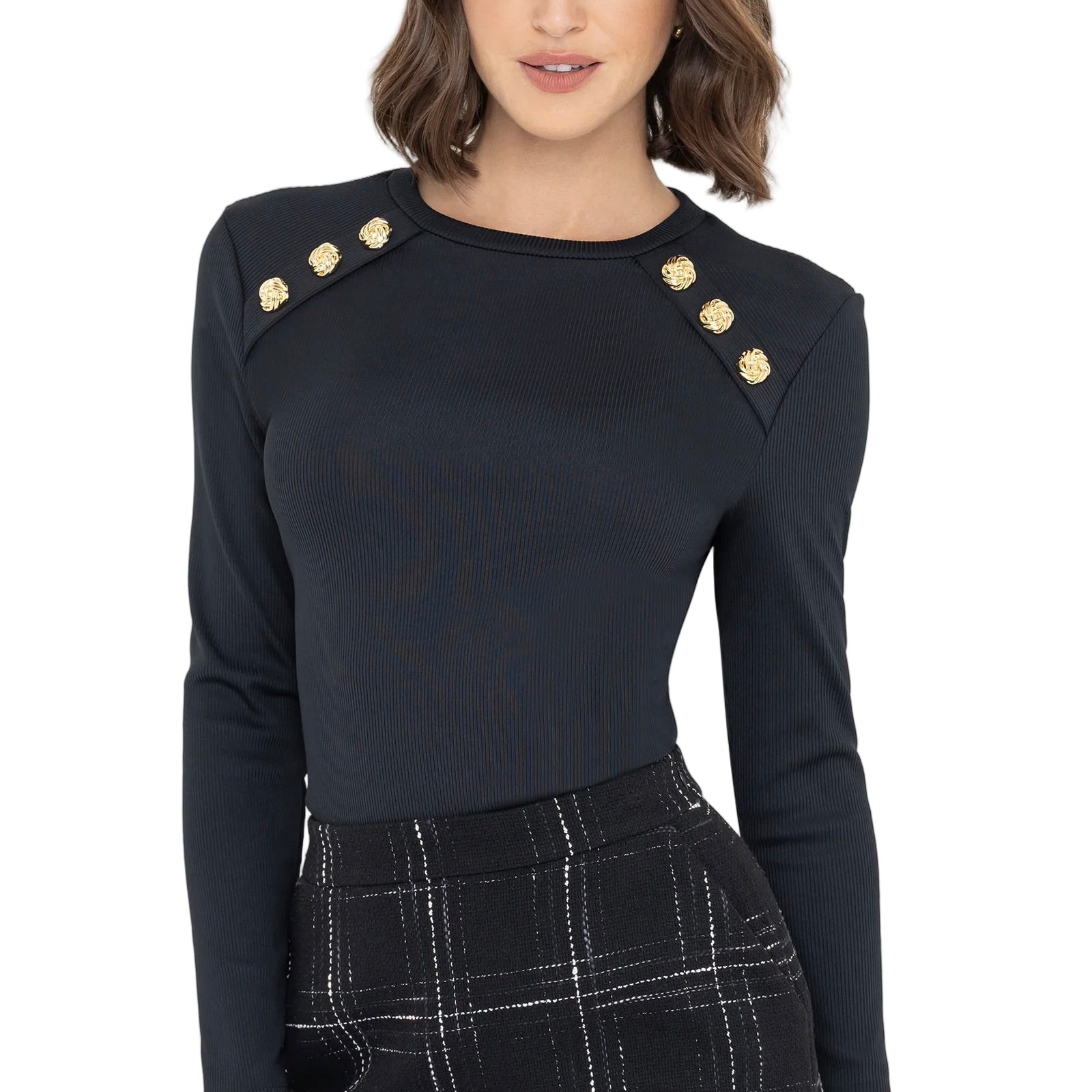 PATTON RIB TOP - Blouses - Sassanova