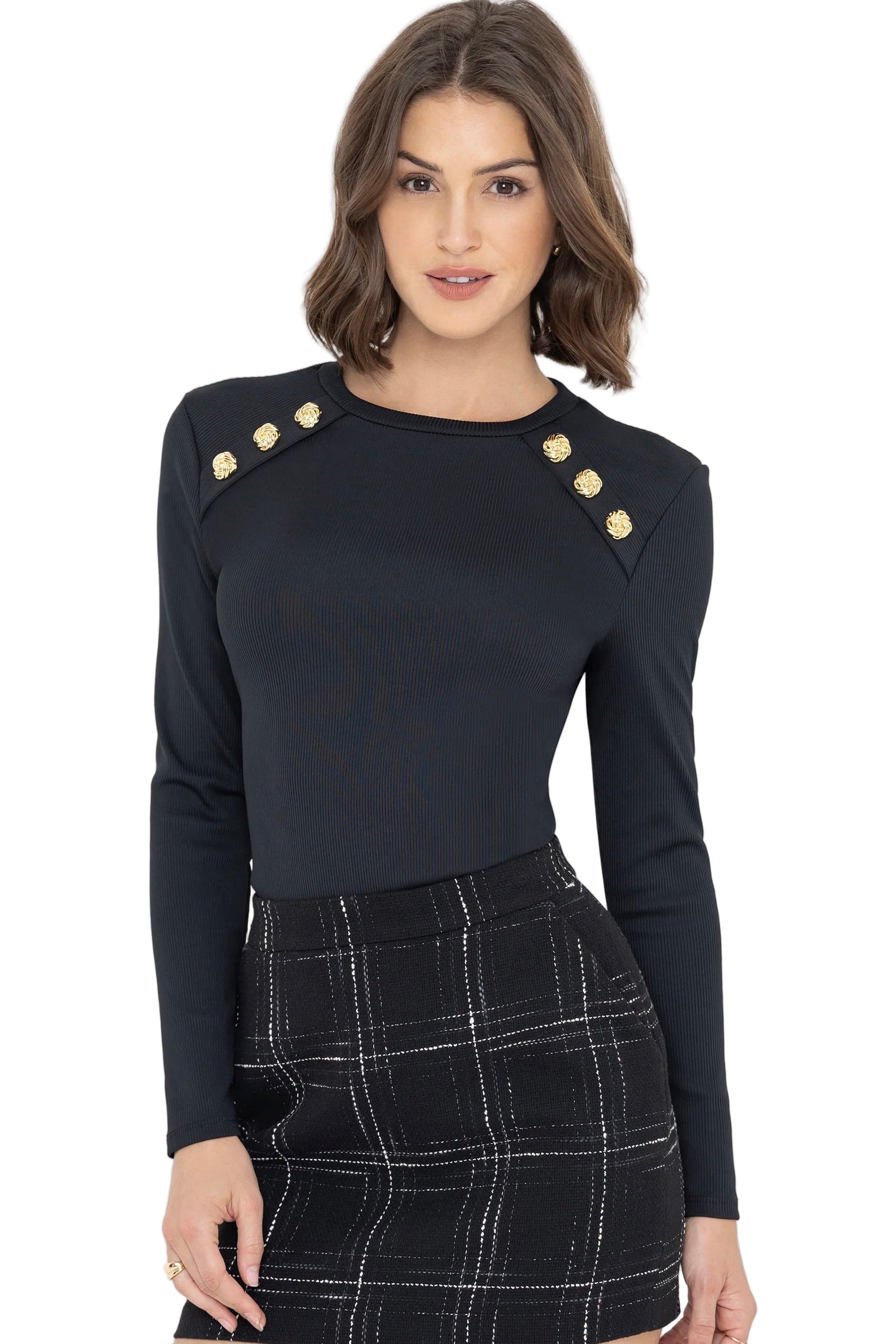 PATTON RIB TOP - Blouses - Sassanova