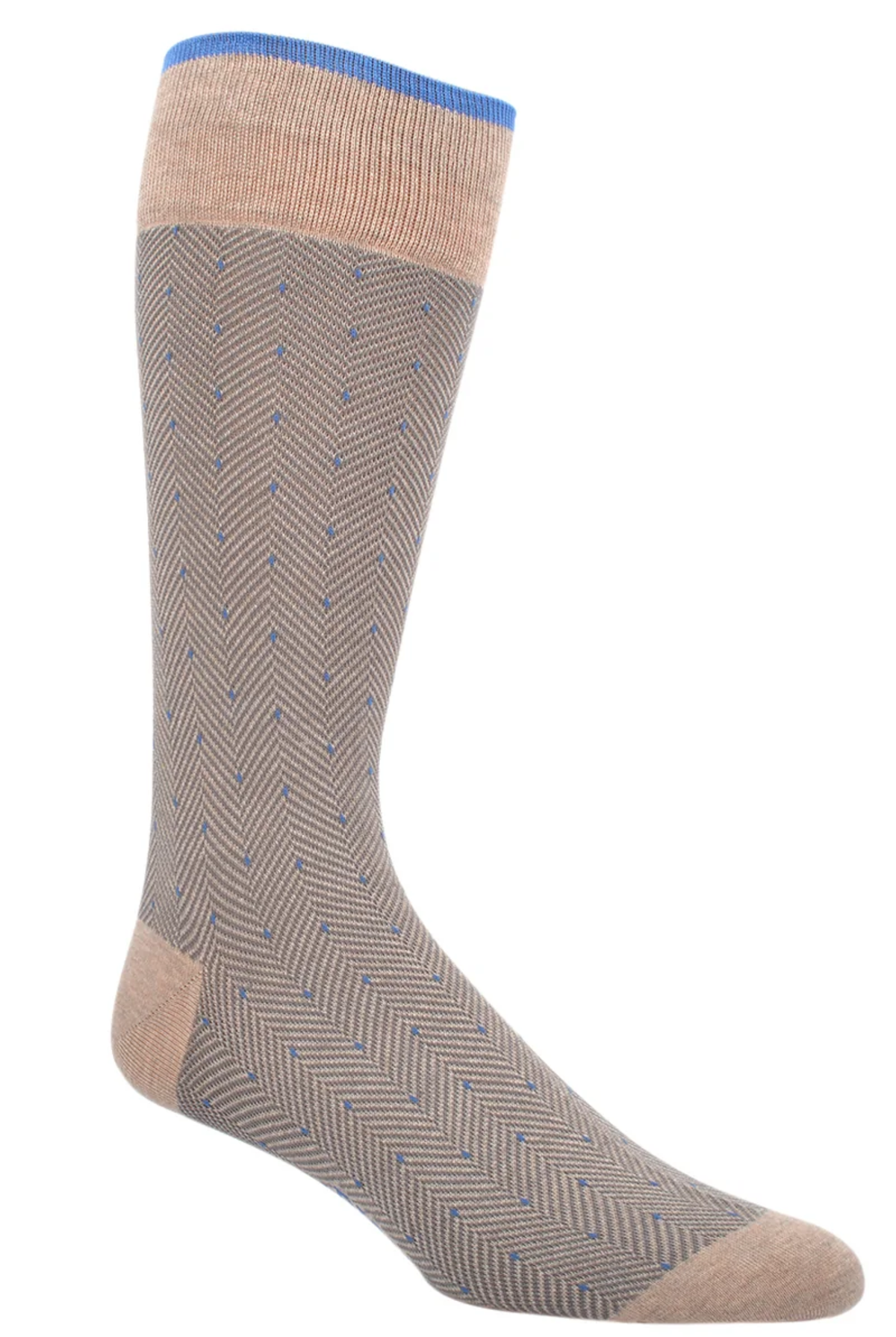 MERCERIZED CHEVRON DOT SOCKS LIGHT GREY Sassanova NovaMan