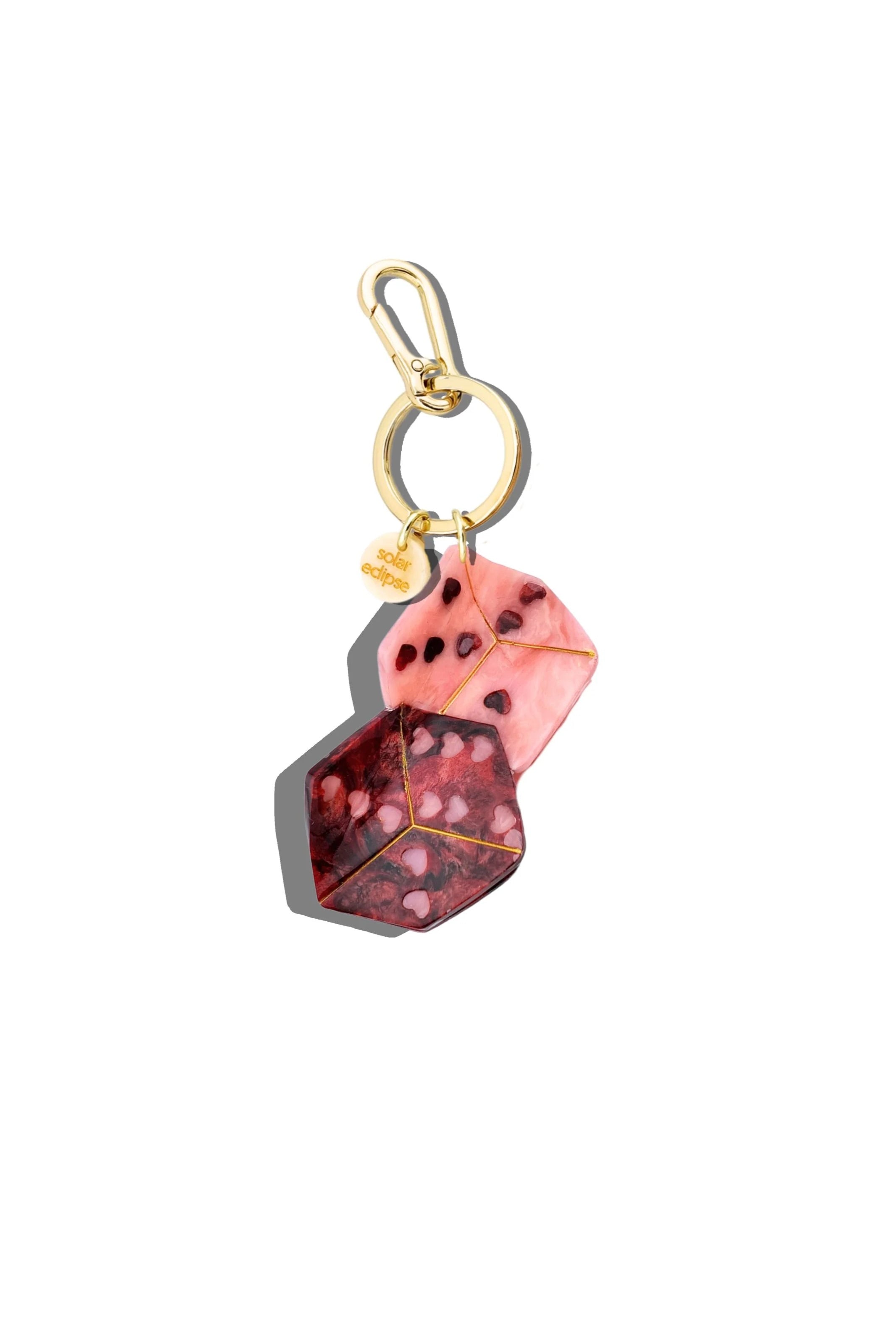 HAND PAINTED LUCKY DICE BAG CHARM & KEYCHAIN - sassanova