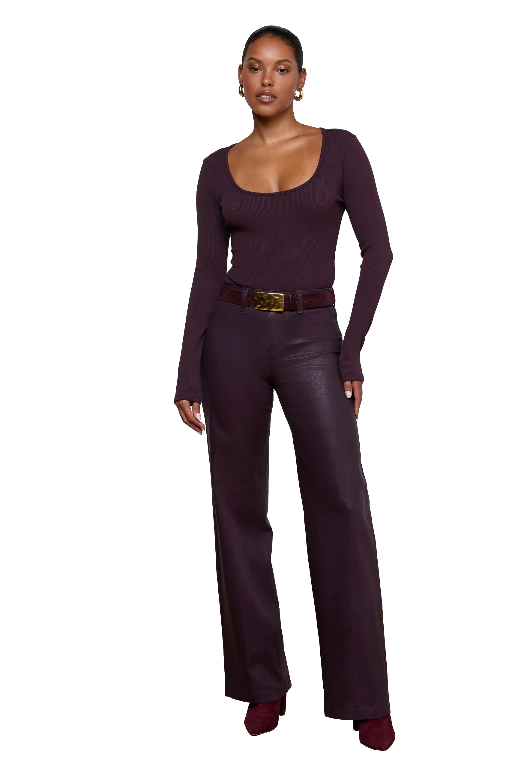 SCOTTIE H/R COATED WIDE LEG (2859PDDC) - sassanova