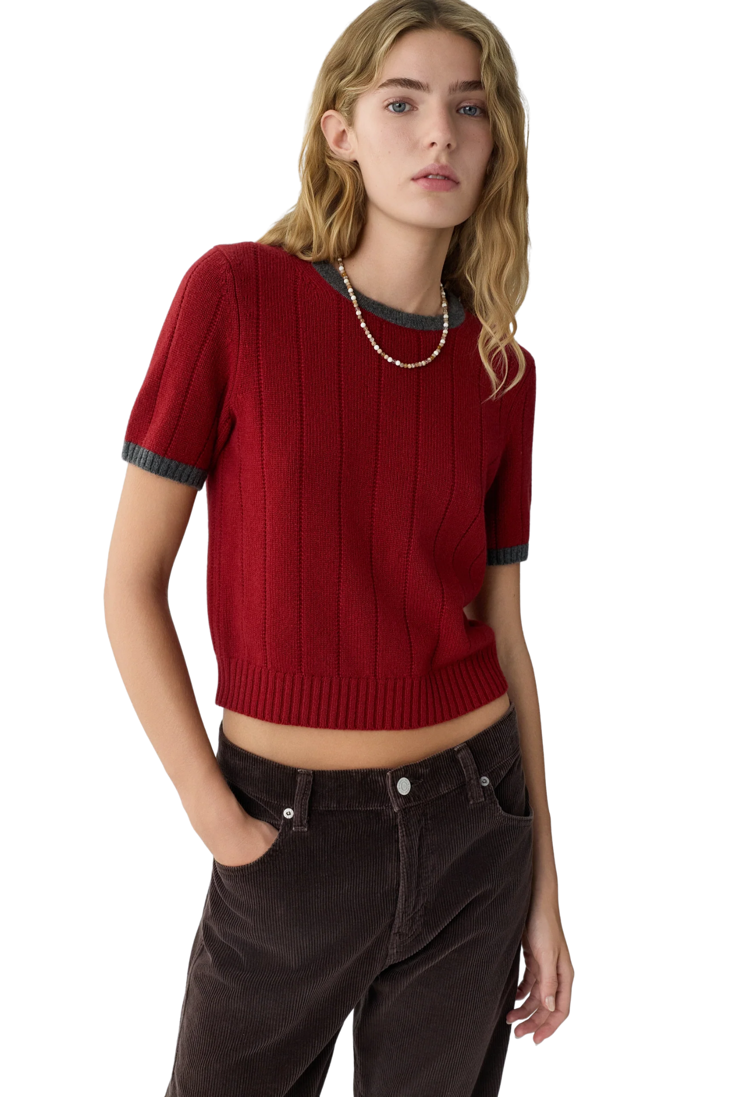 RIB RINGER TEE Sassanova
