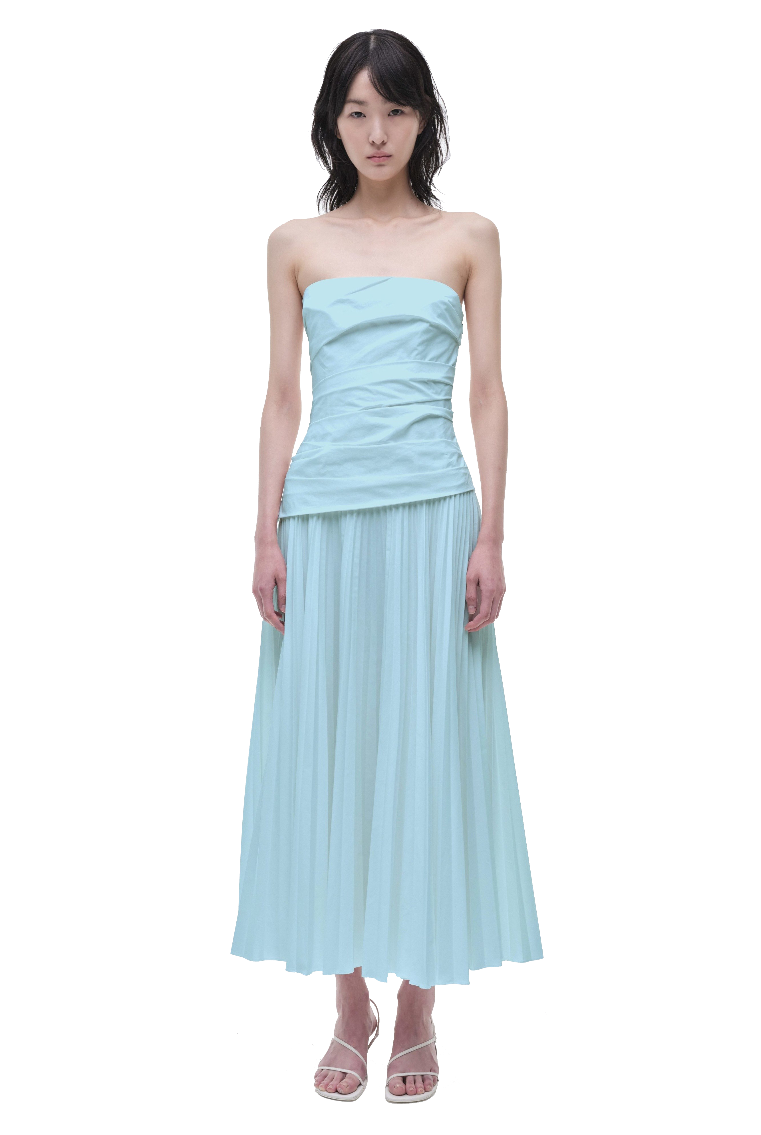 ARIE STRAPLESS BUSTIER MIDI DRESS - Dresses - Sassanova