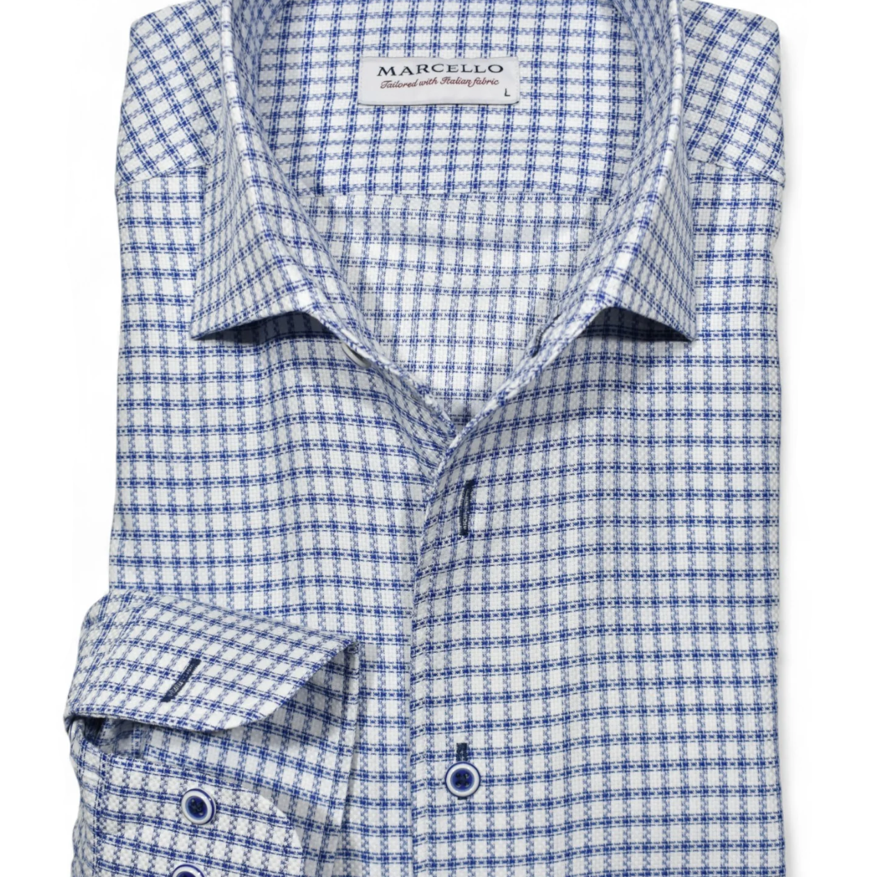 LS DERBY CHECK DRESS SHIRT - Long Sleeved Shirts - Novaman