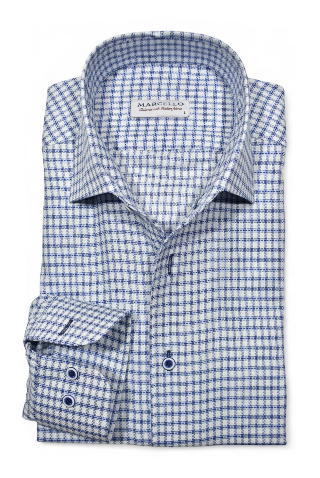LS DERBY CHECK DRESS SHIRT - Long Sleeved Shirts - Novaman