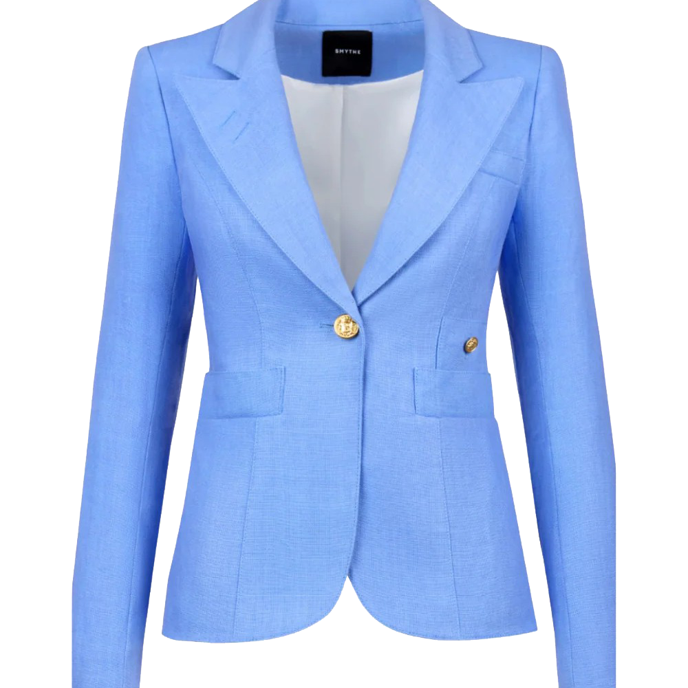 LINEN CLASSIC DUCHESS BLAZER - Jackets - Sassanova