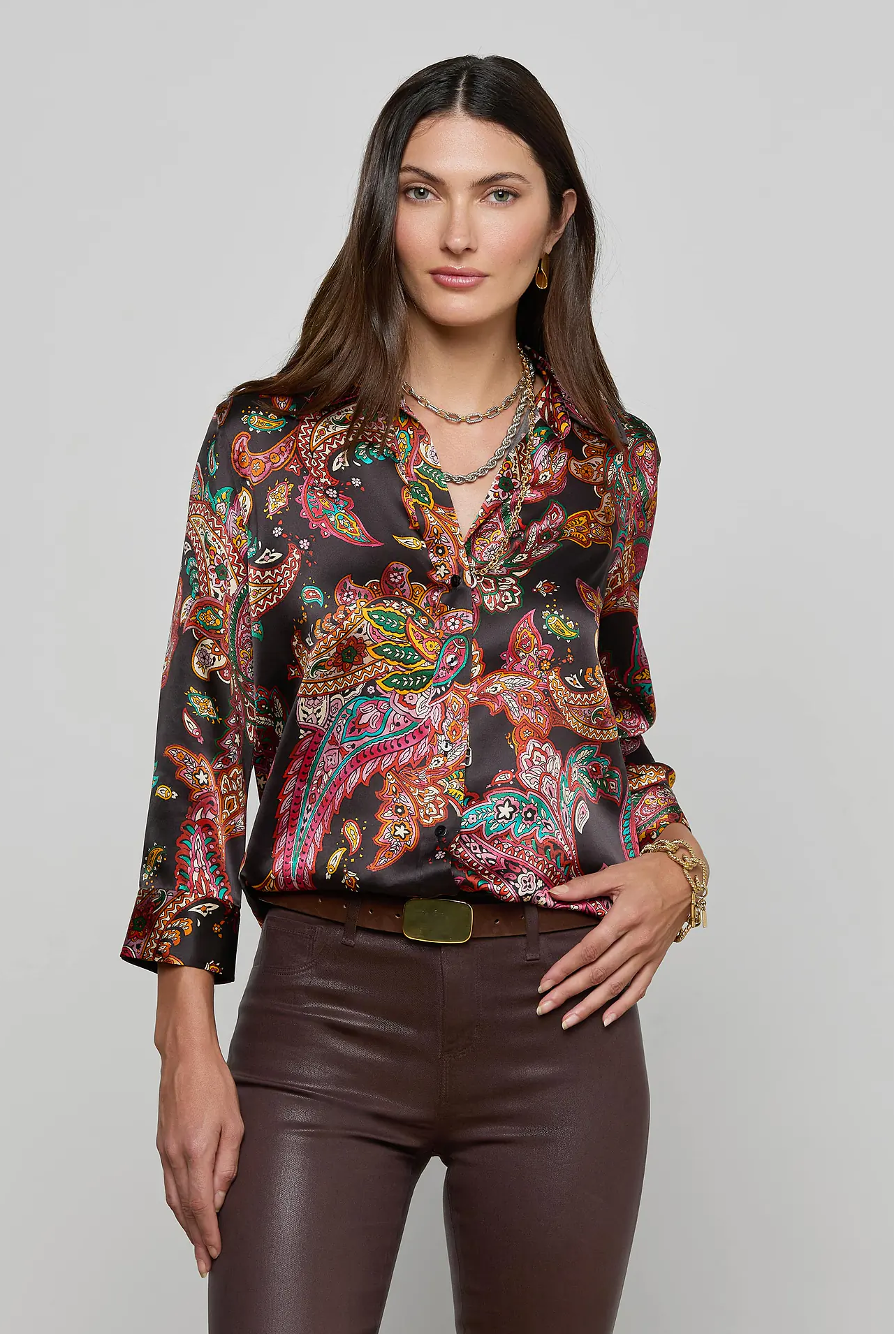 KENDRA H/R COATED CROP FLARE - Denim - Sassanova