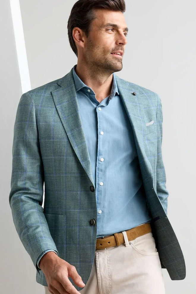 SALISBURY WINDOWPANE SOFT JACKET - Sport Coats - Novaman