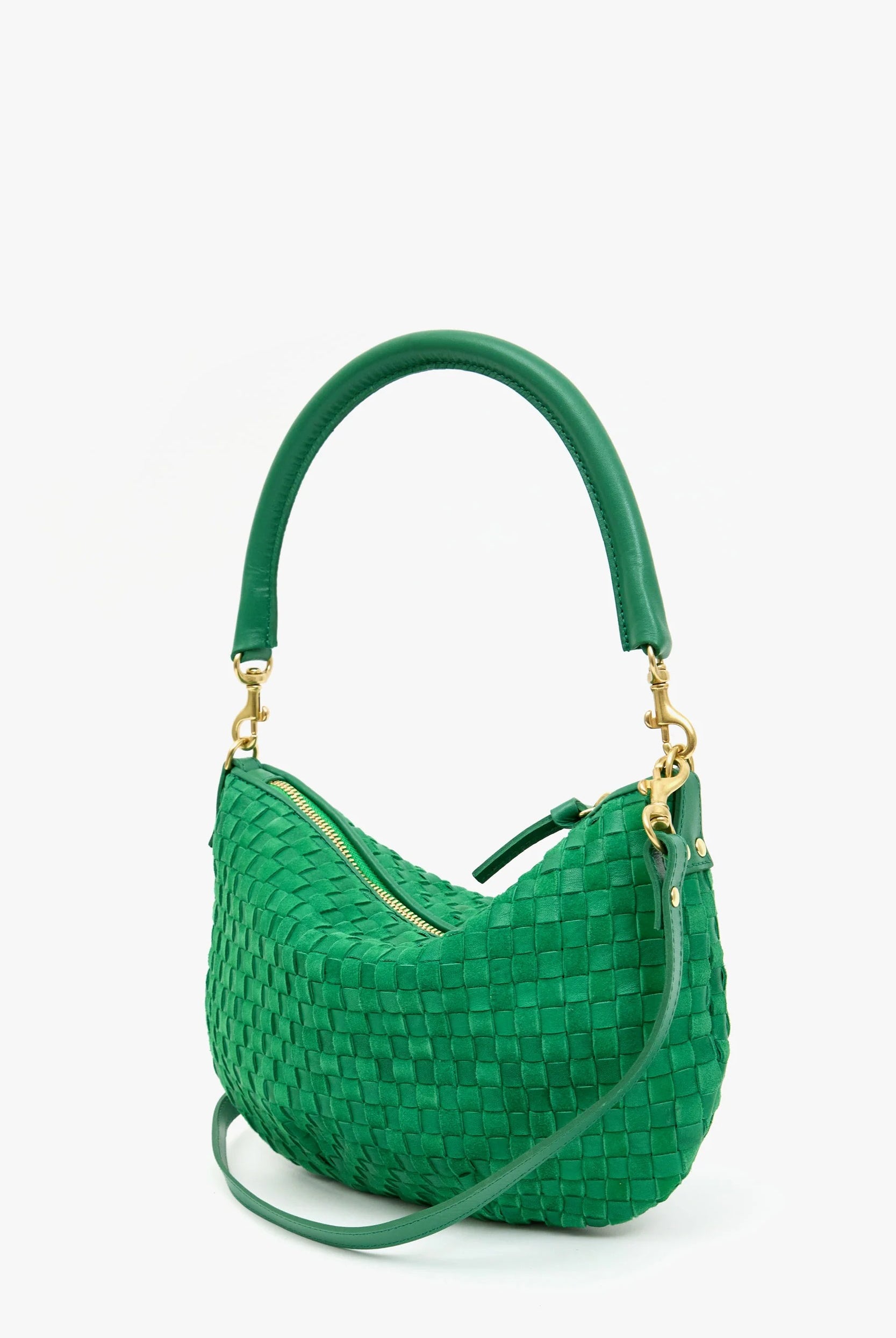 PETITE MOYEN MESSENGER WOVEN CHECKER - Handbags - Sassanova