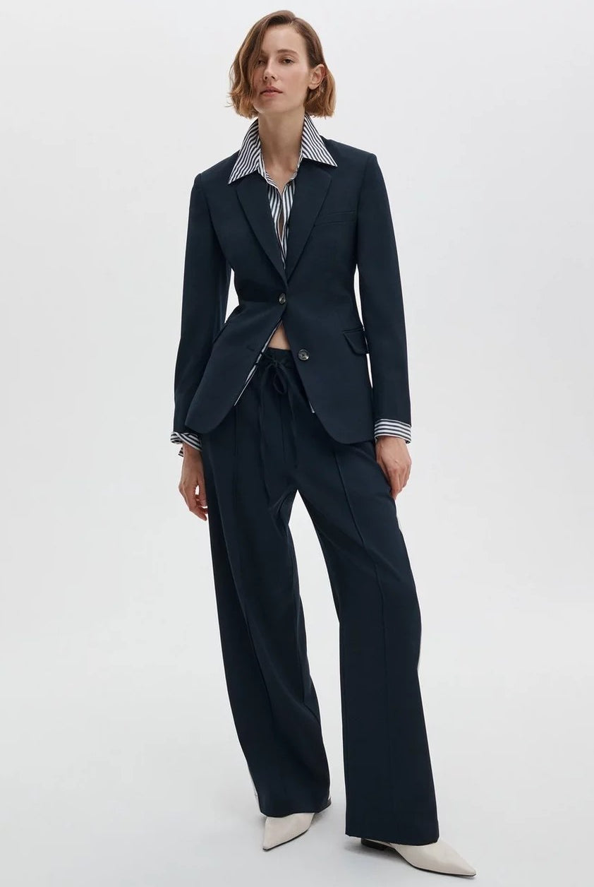 SIENA WOOL SIDE STRIPE PANT - Pants - Sassanova