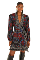 VALENTINA WRAP MINI DRESS-Sassanova