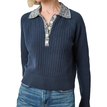 MARLED HENLEY SWEATER (PA3216) - Sassanova