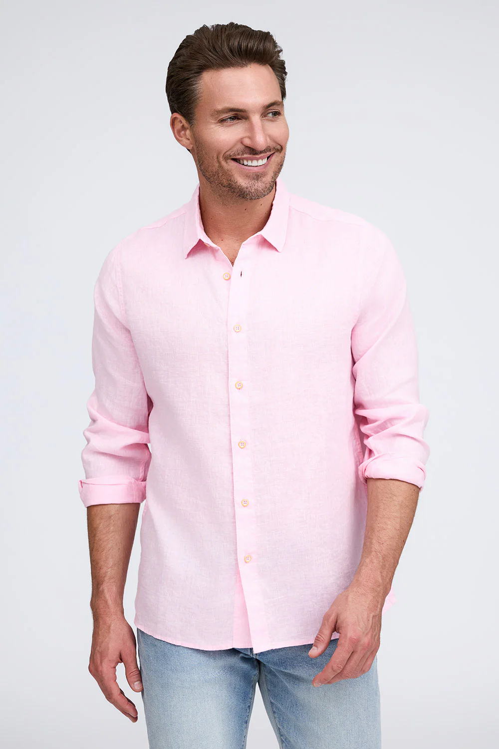 FAVORITE LONG SLEEVE LINEN SHIRT - Long Sleeved Shirts - Novaman