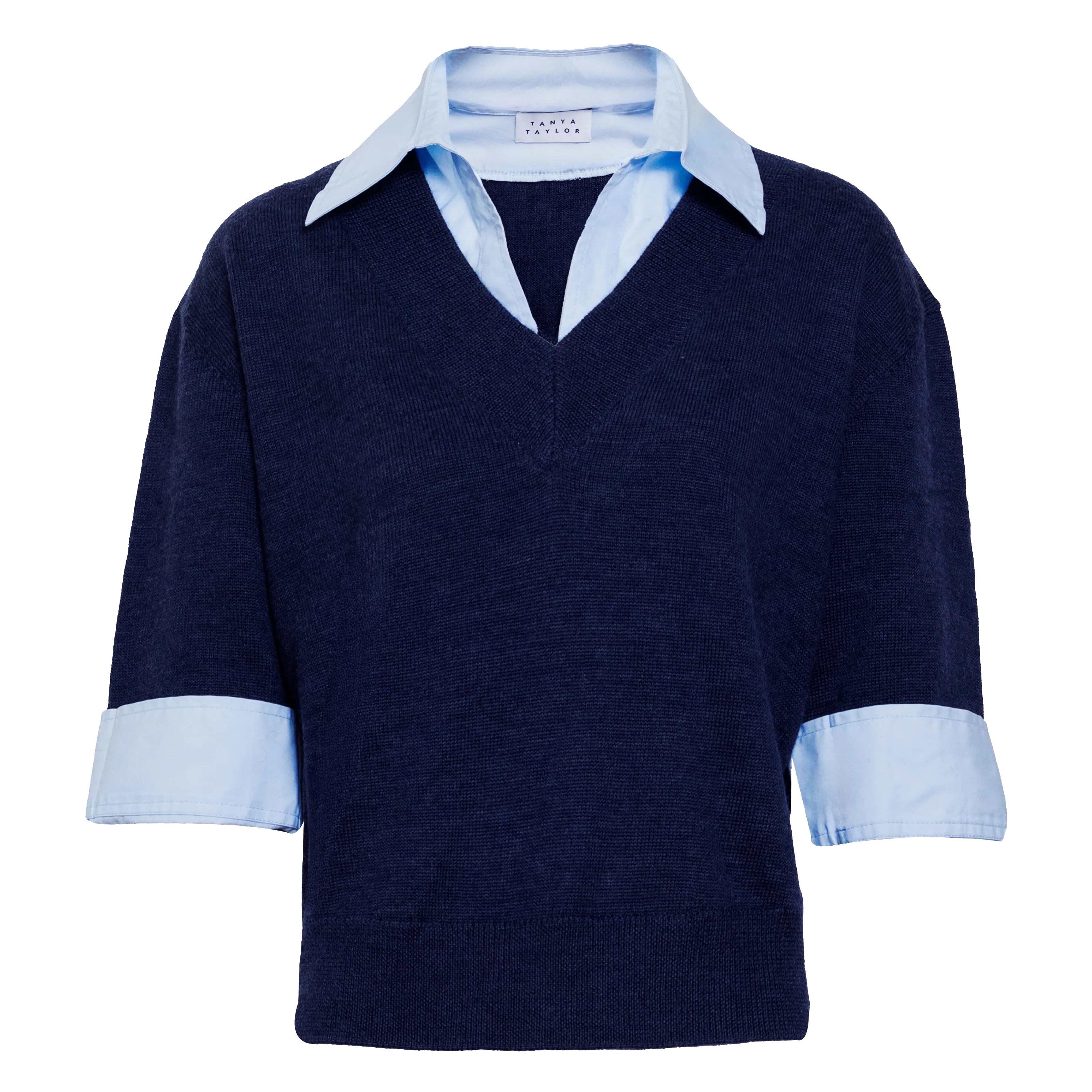 ESME SWEATER COMBO TOP - Sassanova