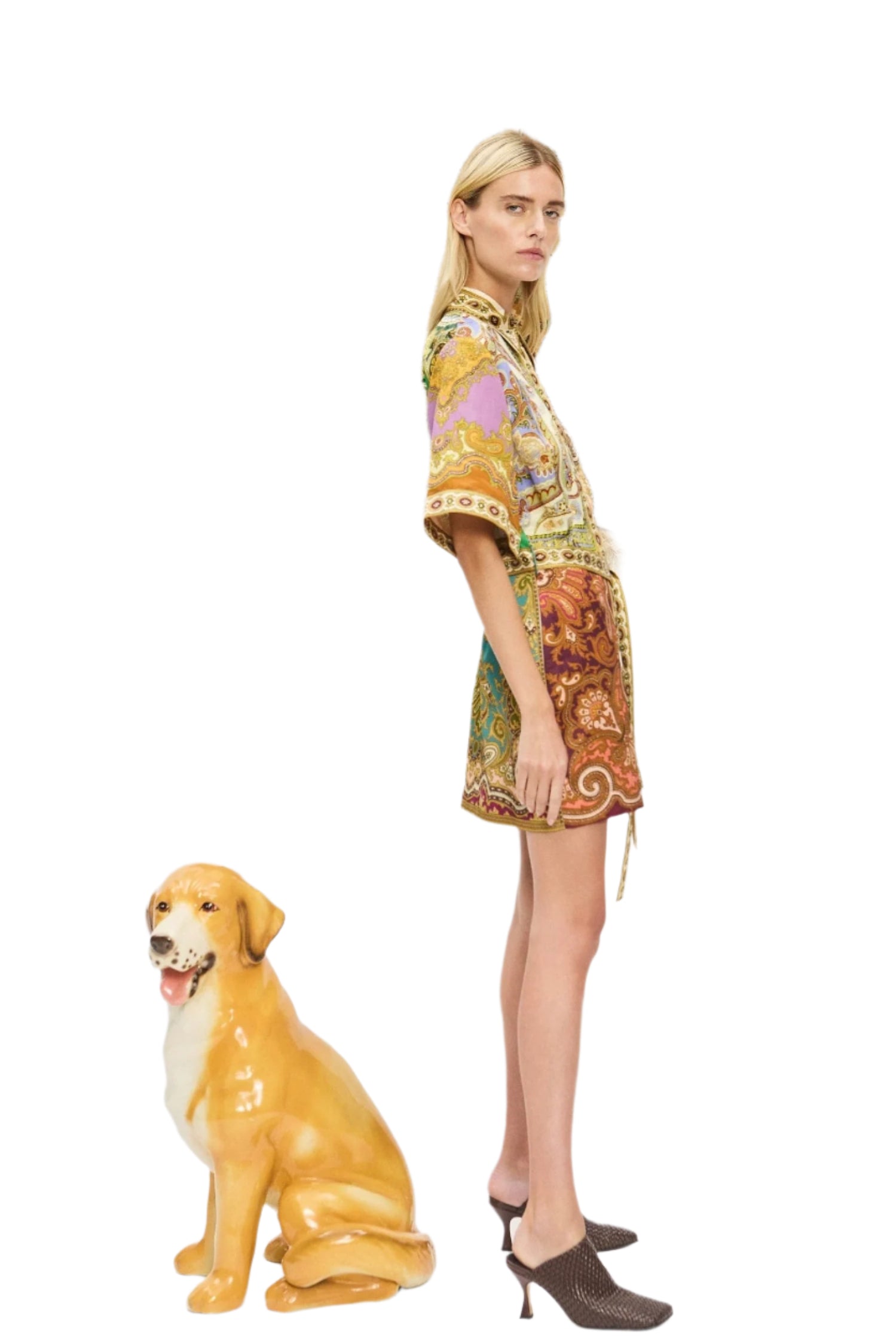 CLEMENZA SPLICED MINI DRESS
sassanova