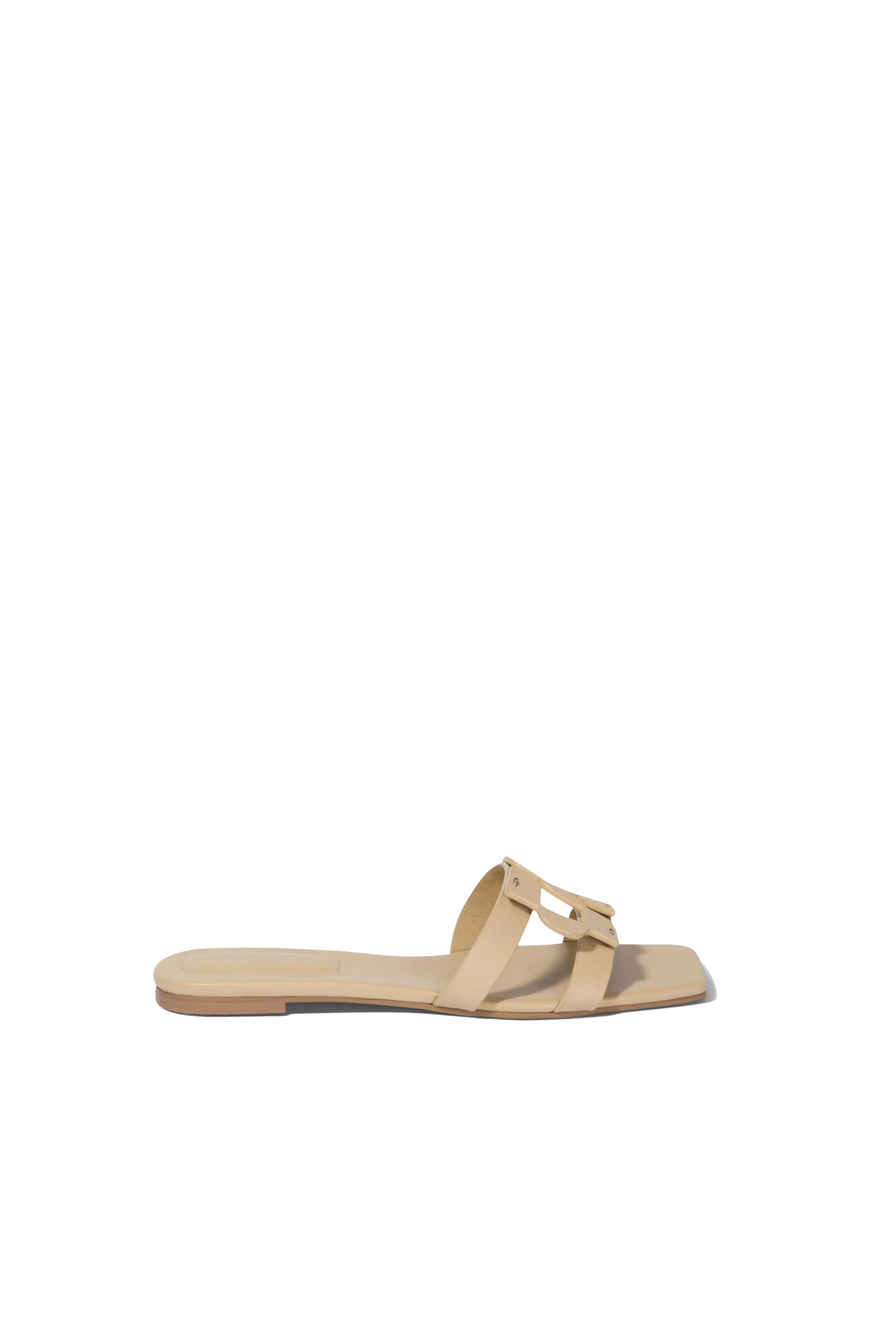 SIMKHAI MONOGRAM FLAT SLIDE - Shoes - Sassanova