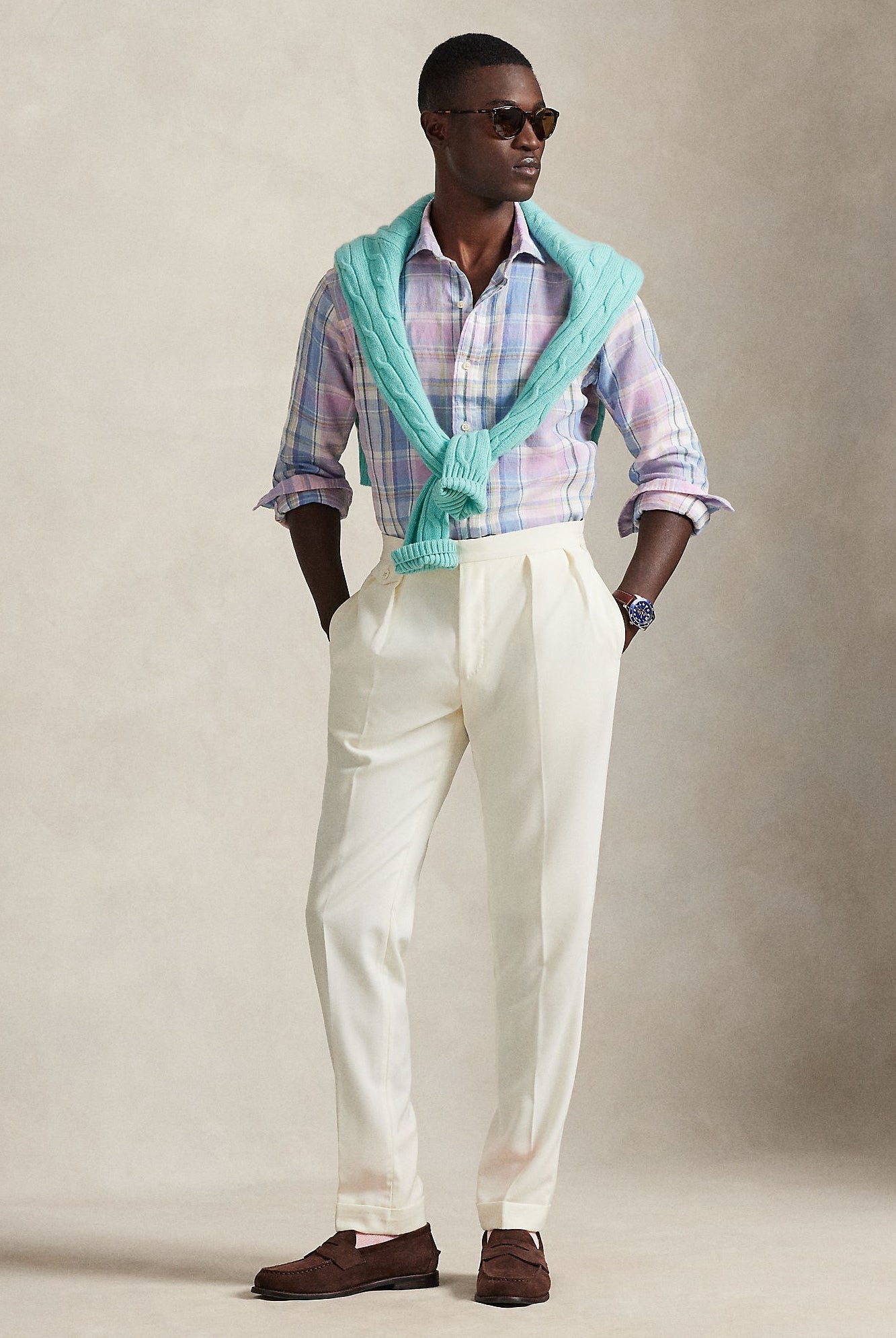 LONG SLEEVE LINEN SPORT SHIRT - Long Sleeved Shirts - Novaman