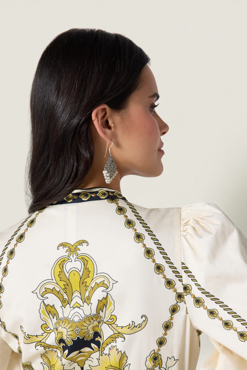 BAROQUEEN FLORAL DRESS - Dresses - Sassanova