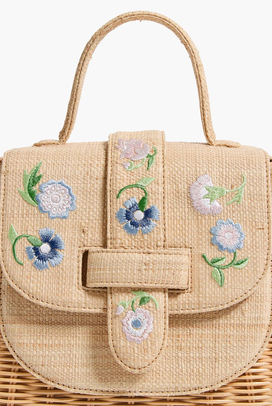 THE LADY BAG FLEUR- NATURAL/PASTEL - Handbags - Sassanova