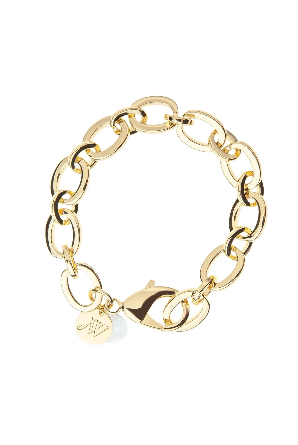 CHUNKY LINK BRACELET- GOLD - Bracelets - Sassanova