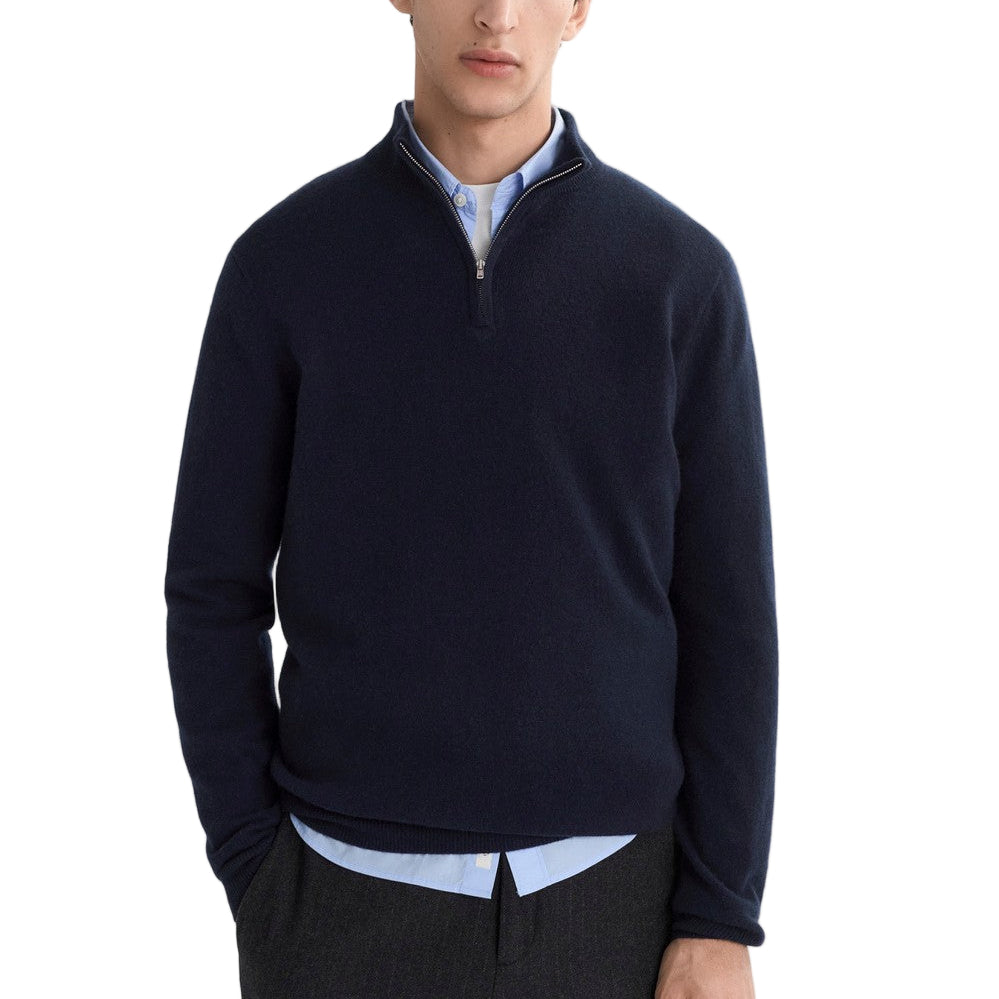 1/4 ZIP CASHMERE SWEATER-NovaMan