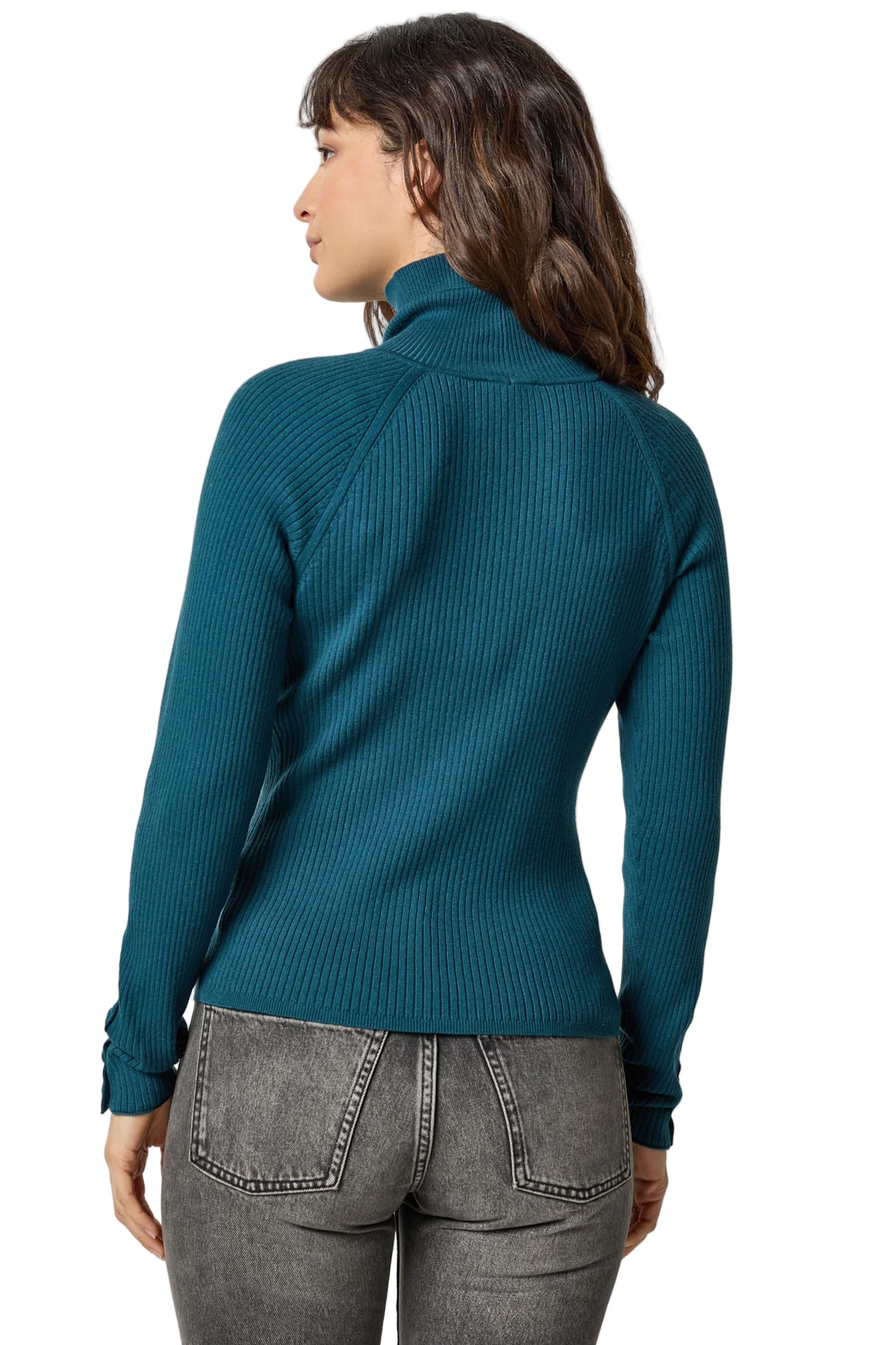 SLIM RIB TURTLENECK (PA3210)-sassanova