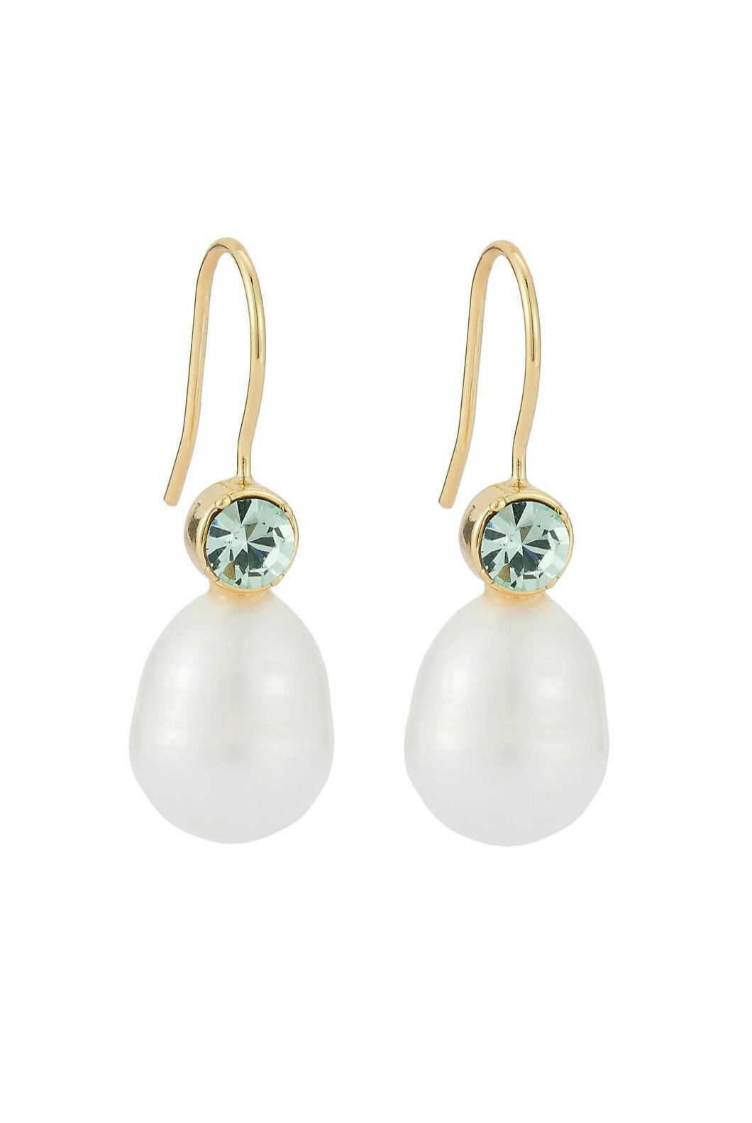 ELLIE PEARL DROP EARRINGS- MINT
sassanova