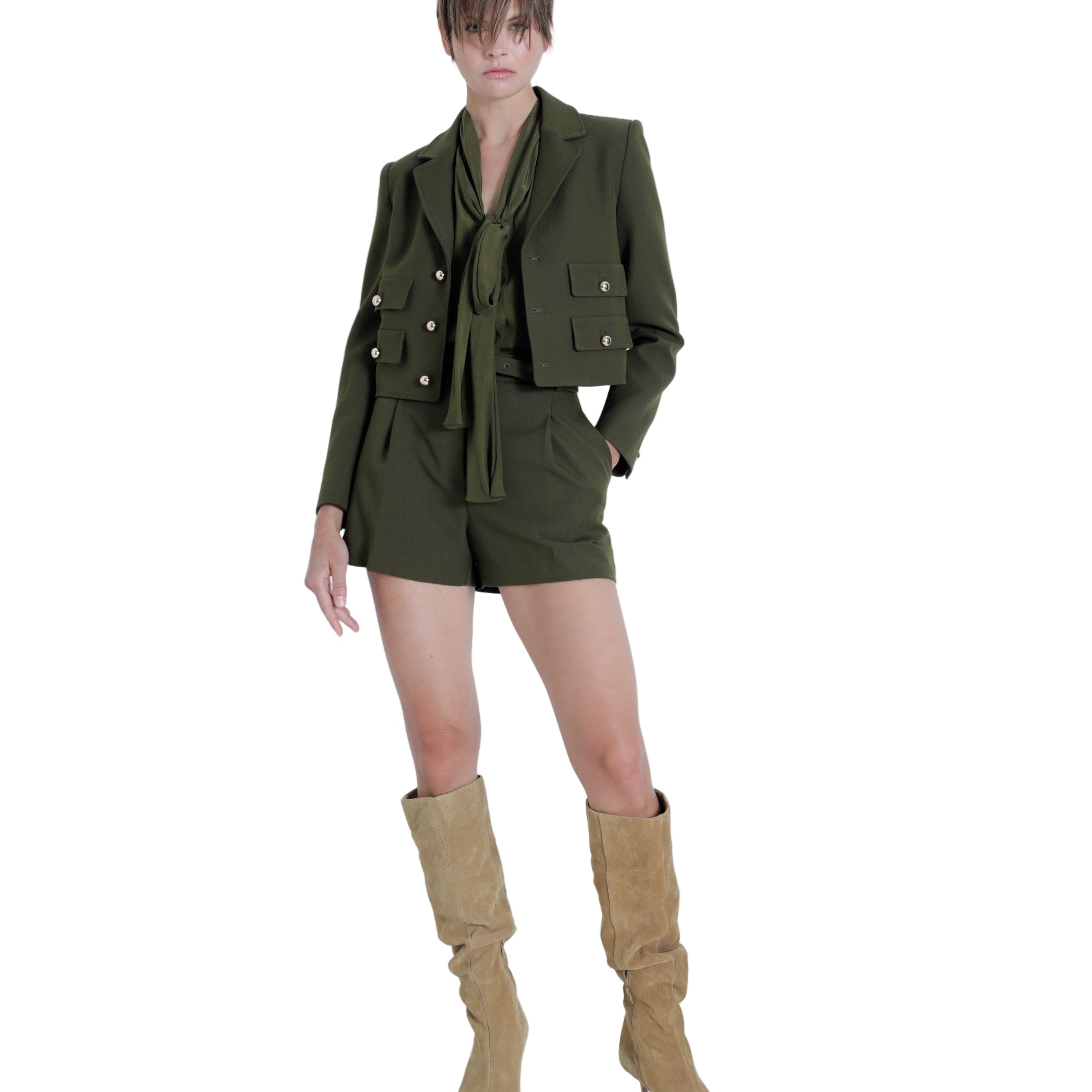 MARIE CROPPED BLAZER-Sassanova