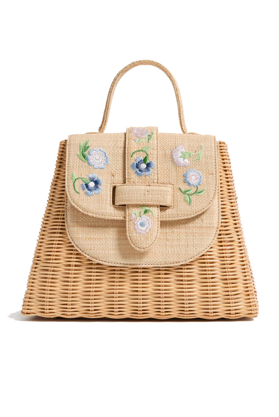 THE LADY BAG FLEUR- NATURAL/PASTEL - Handbags - Sassanova