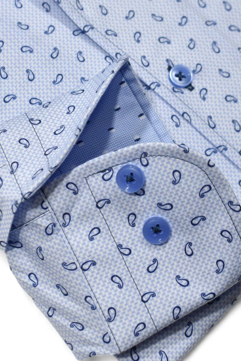 FLOATING PAISLEY DRESS SHIRT - Long Sleeved Shirts - Novaman