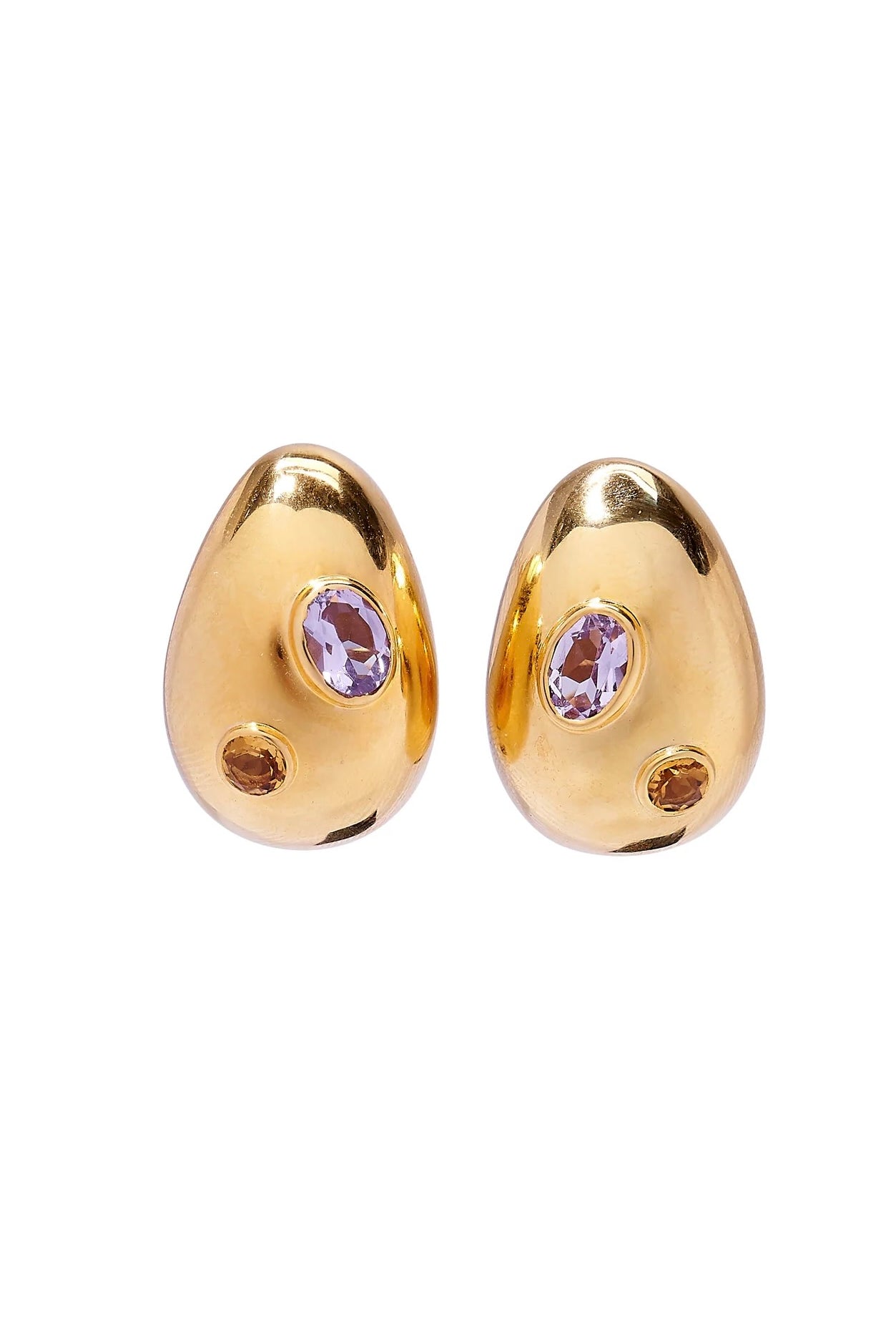 MINI ARP EARRINGS- STUDDED GOLD
sassanova