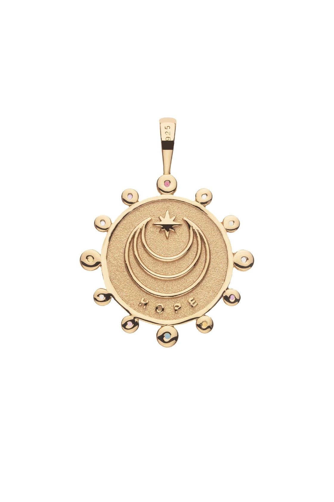 HOPE PETITE EMBELLISHED COIN NECKLACE- SATELLITE CHAIN - Necklaces - Sassanova