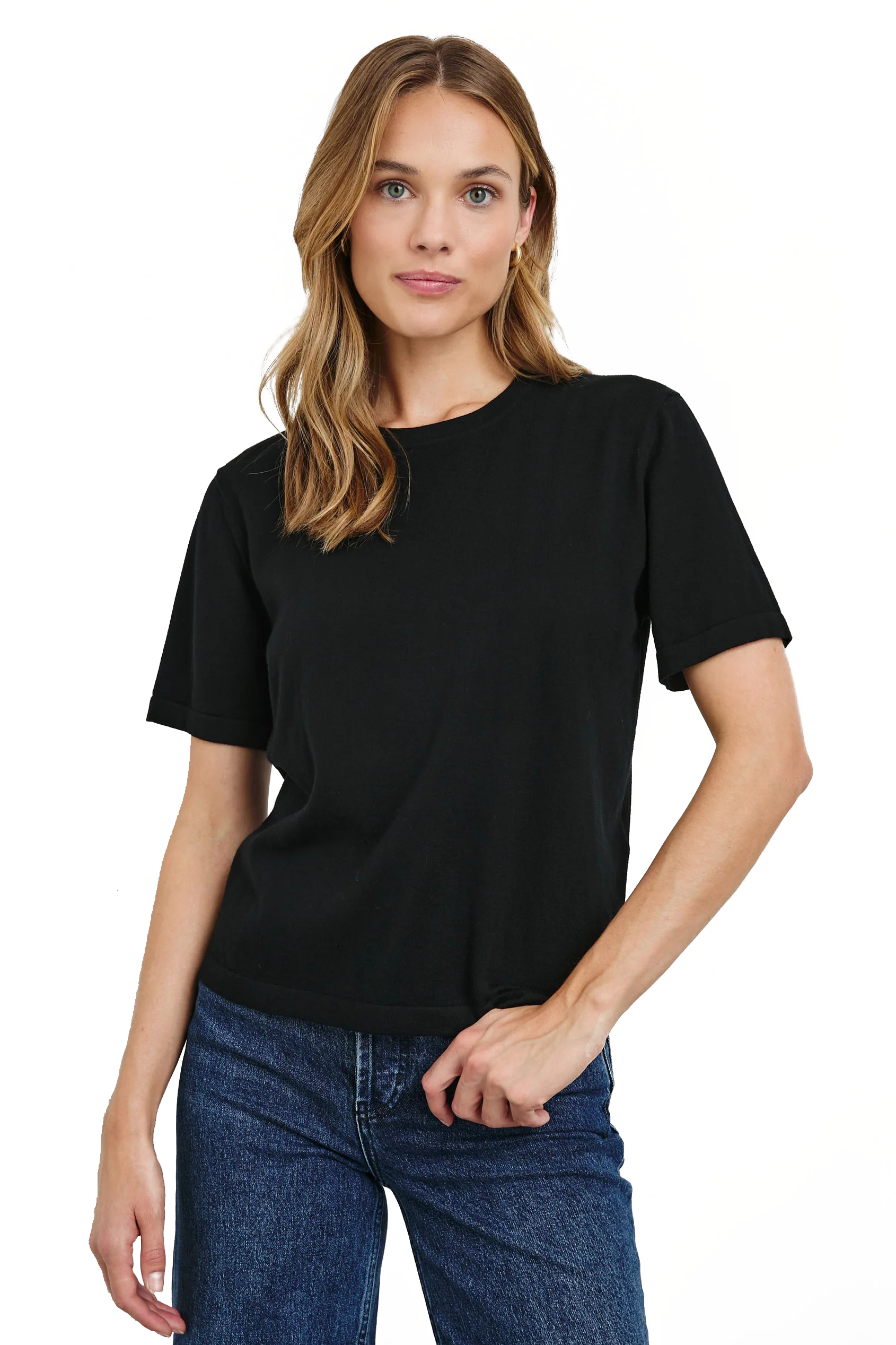 COTTON CASHMERE SS TEE - T-shirts - Sassanova