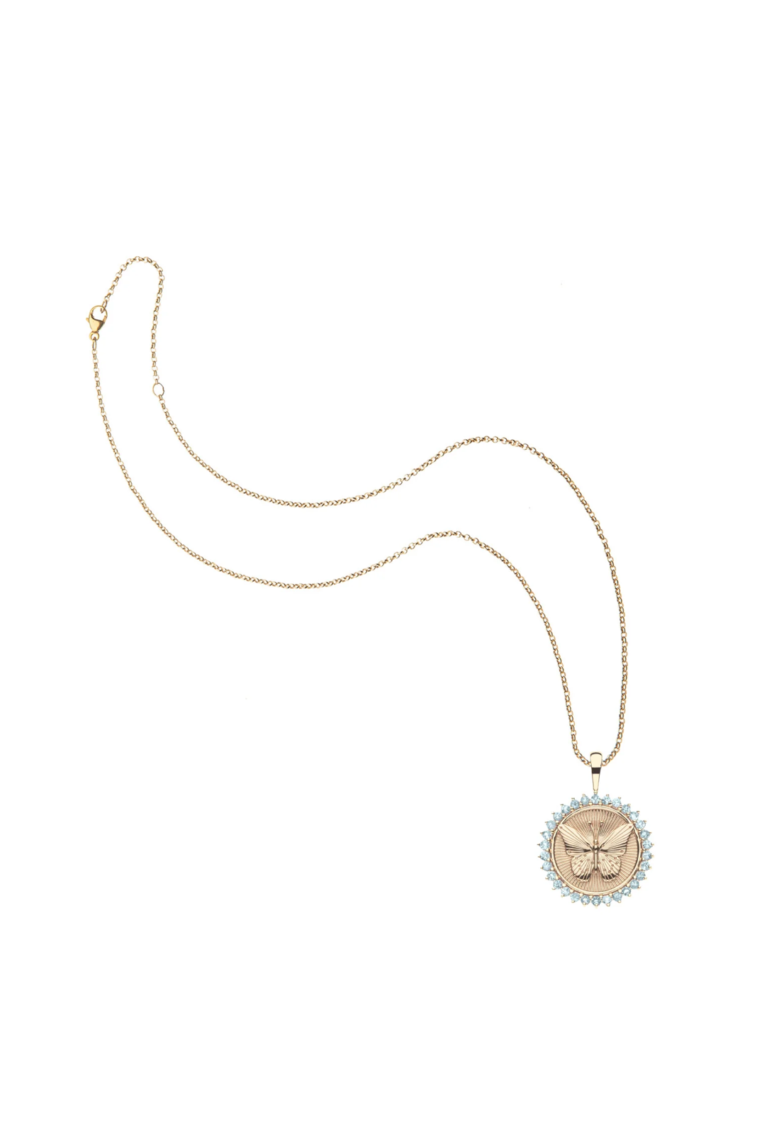 FREE PETITE EMBELLISHED COIN NECKLACE- CLASSIC ROLO - Necklaces - Sassanova