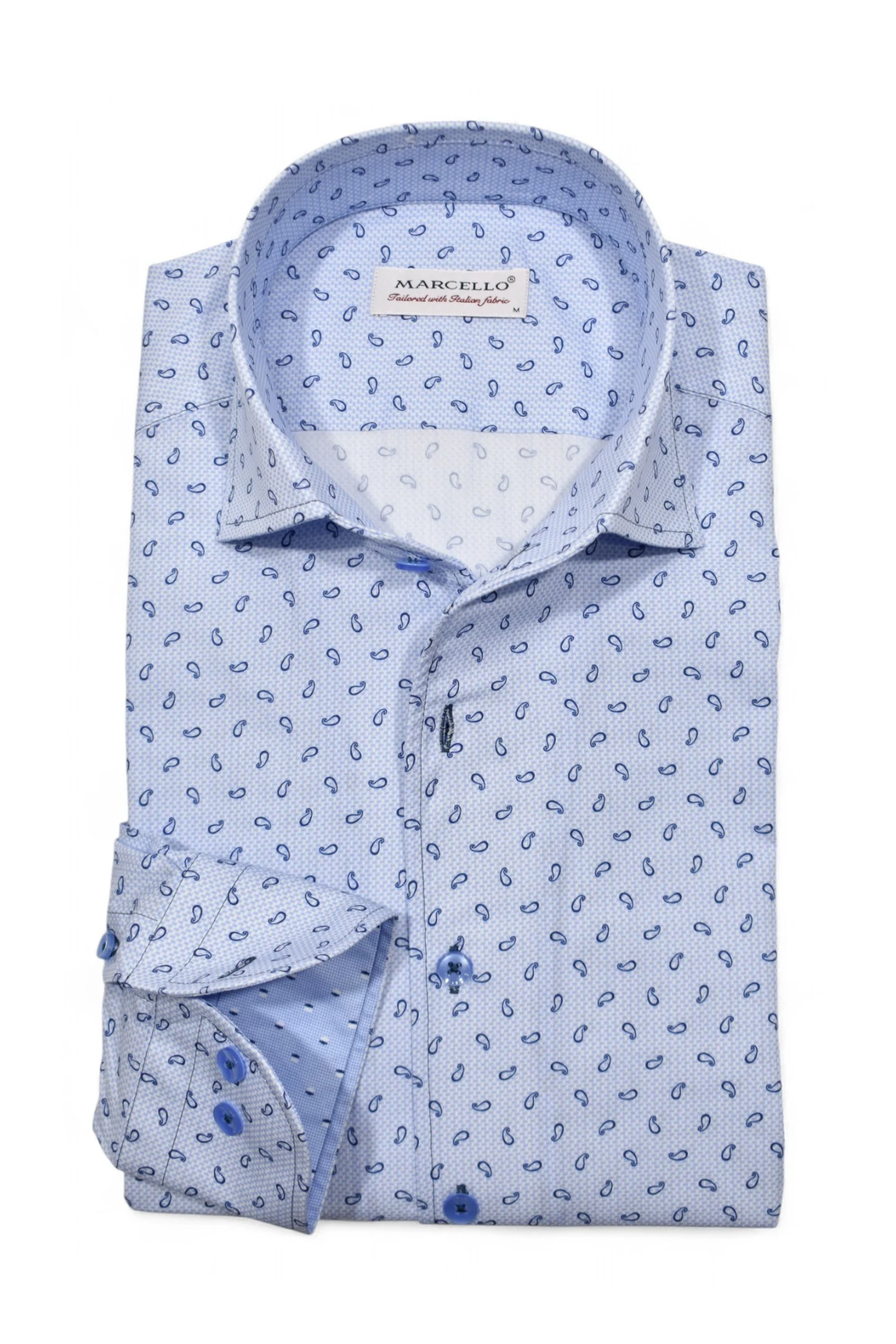 FLOATING PAISLEY DRESS SHIRT - Long Sleeved Shirts - Novaman