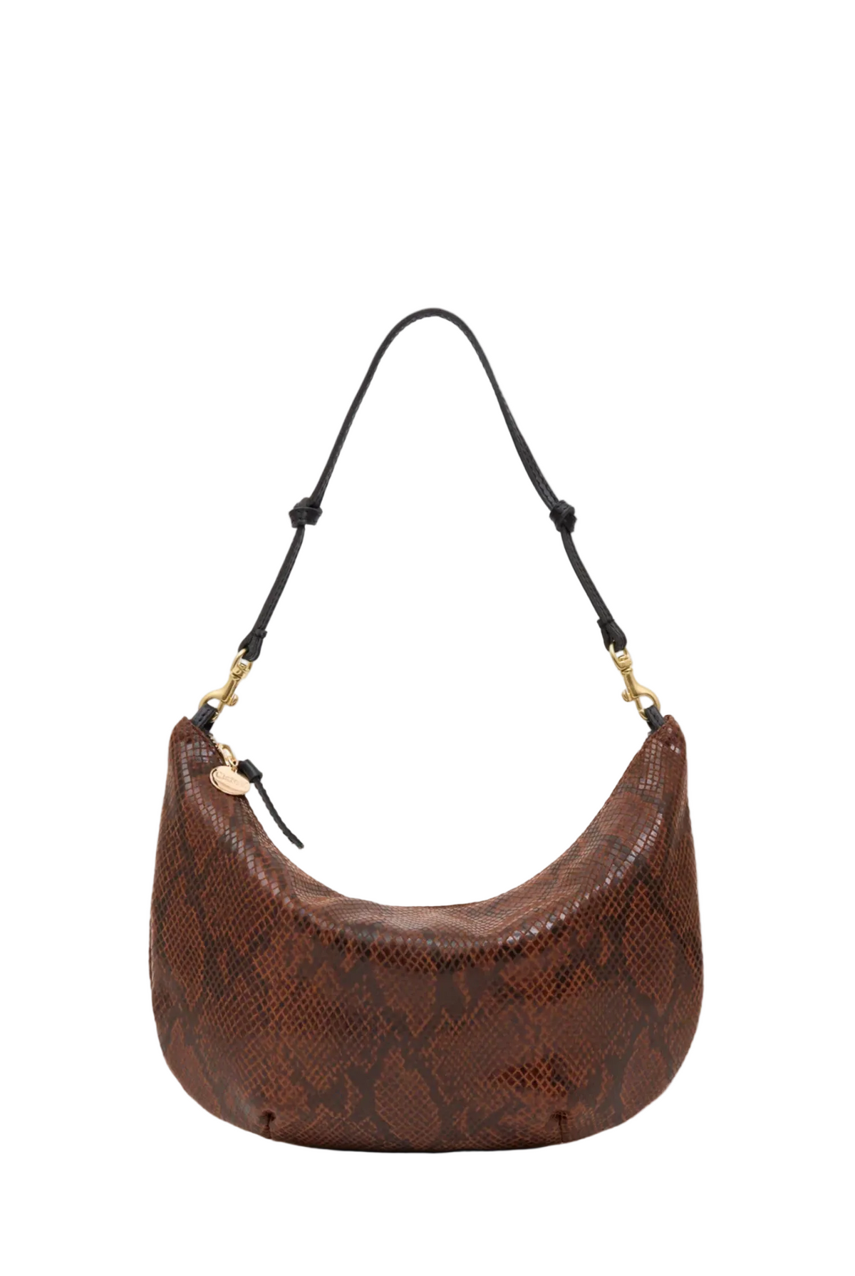 EMBOSSED PYTHON LUNE HANDBAG Sassanova