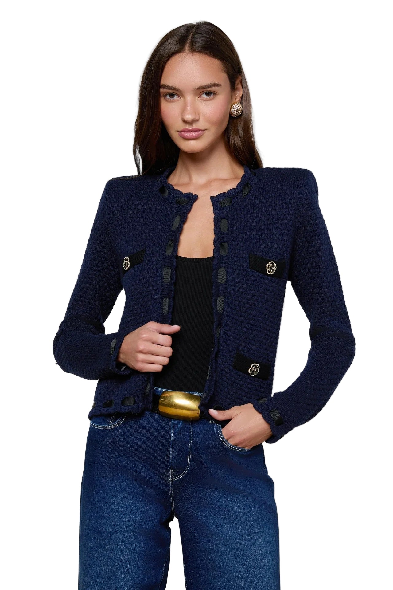 ASTOR CONTRAST TRIM CARDI-sassanova
