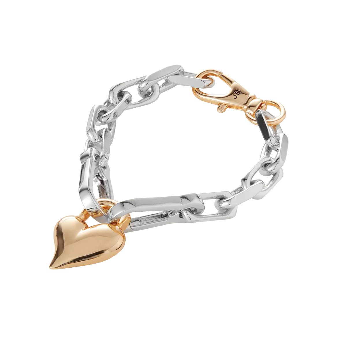 PADLOCK HEART CHAIN BRACELET - Bracelets - Sassanova