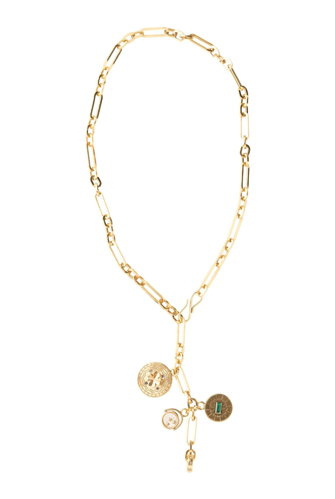 CHRYSTIE CHARM NECKLACE- GLD
sassanova